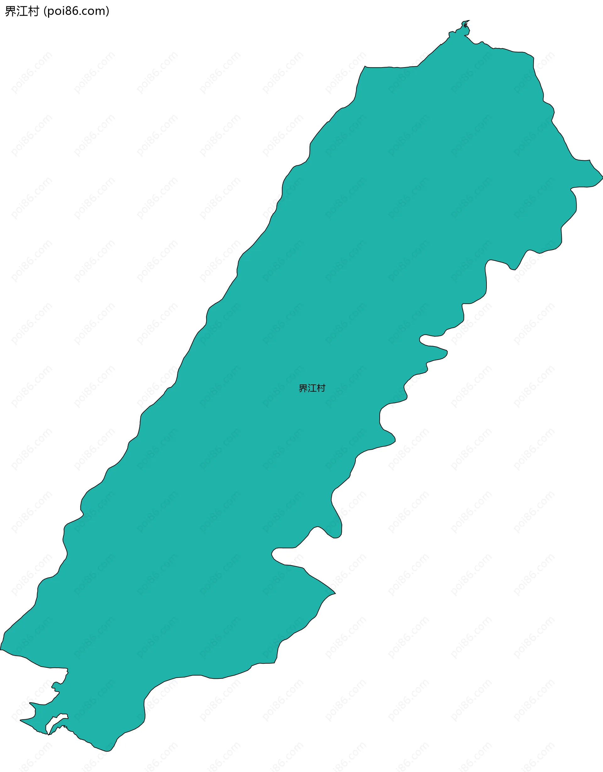 界江村边界地图