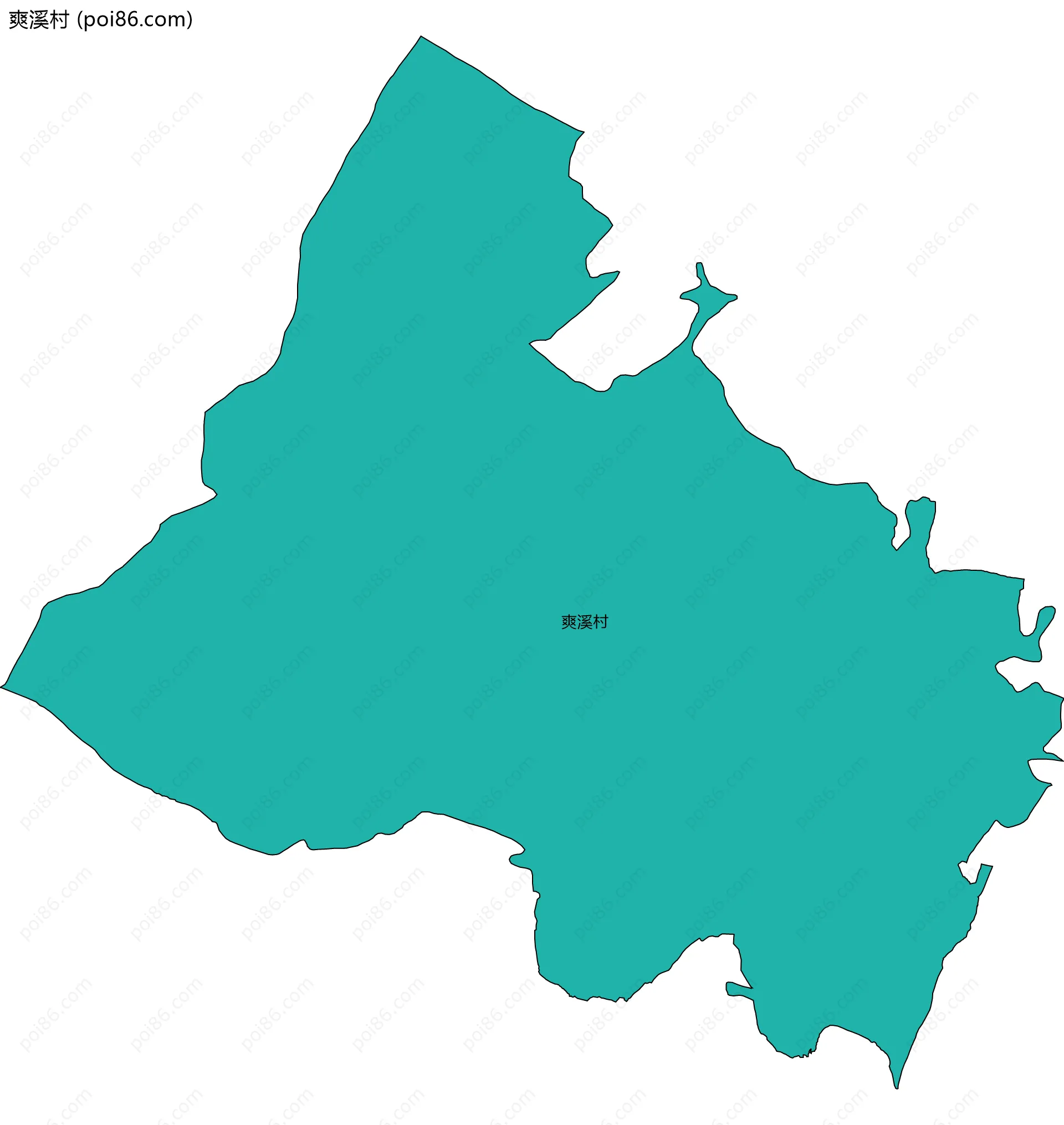 爽溪村边界地图