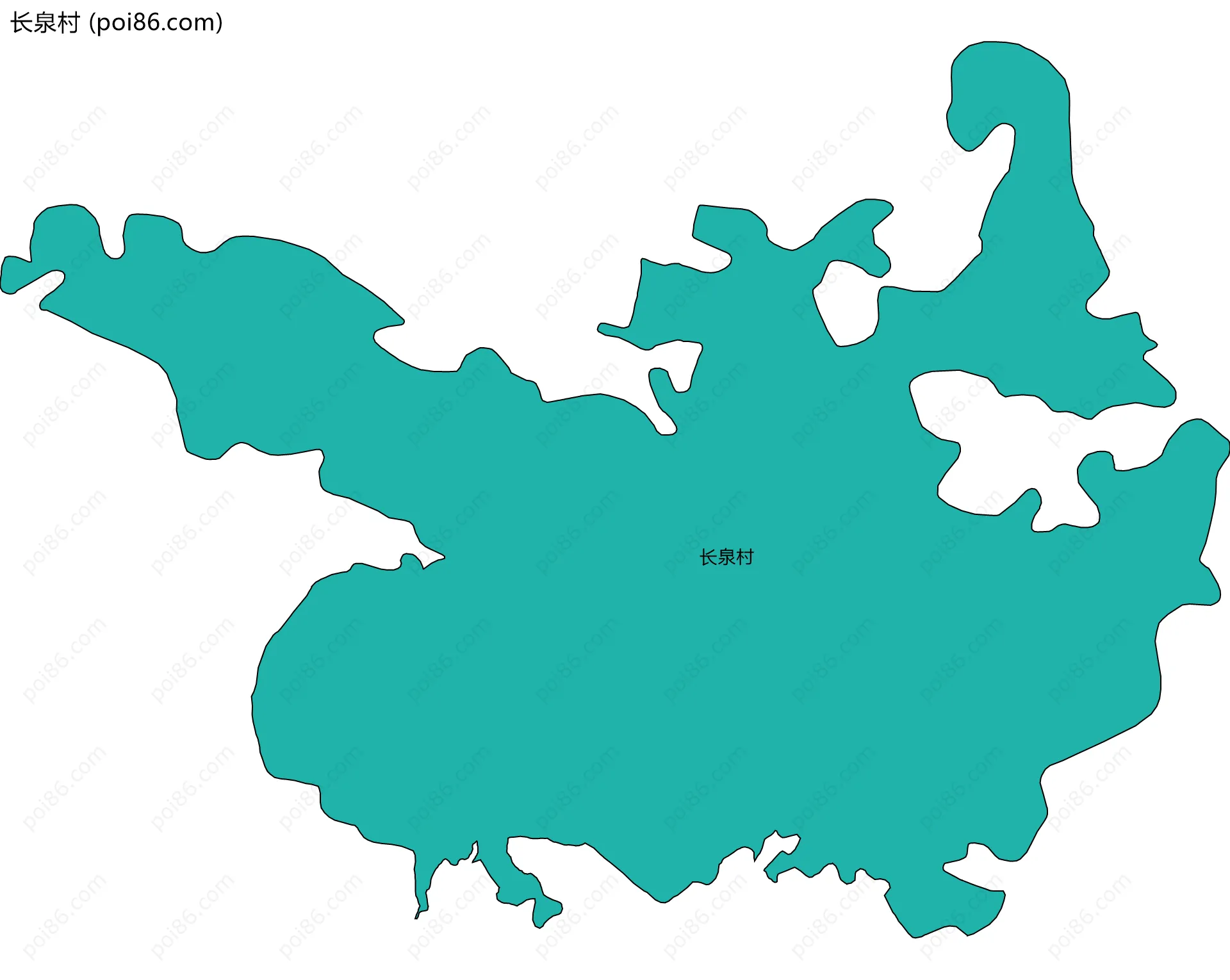 长泉村边界地图