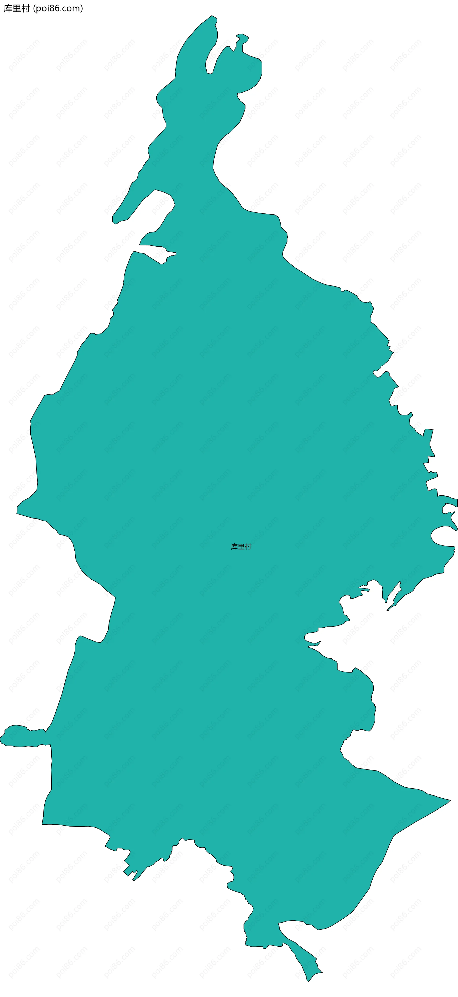 库里村边界地图