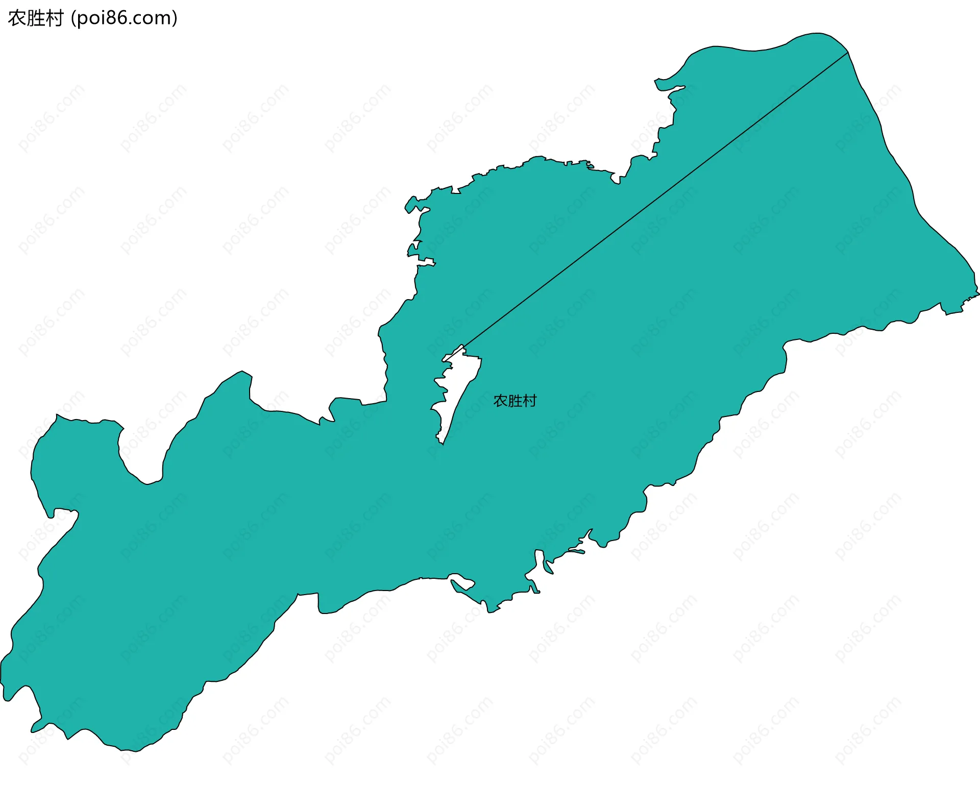 农胜村边界地图