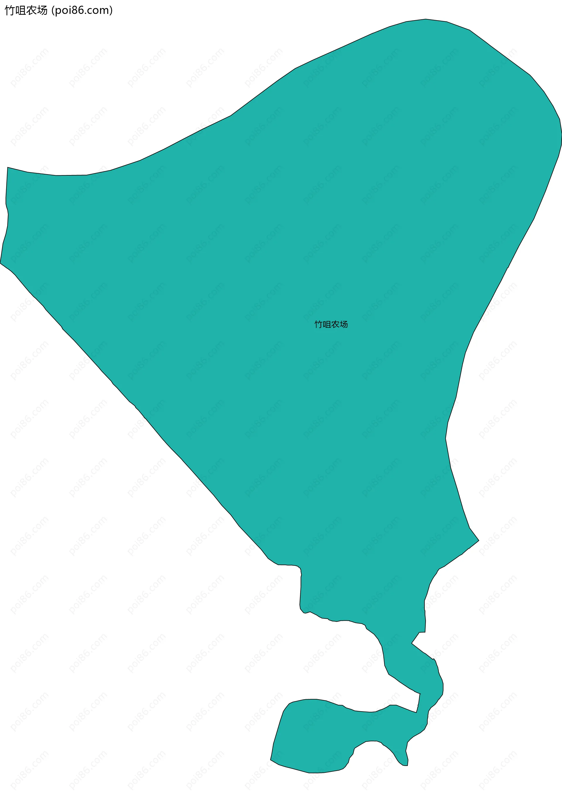 竹咀农场边界地图