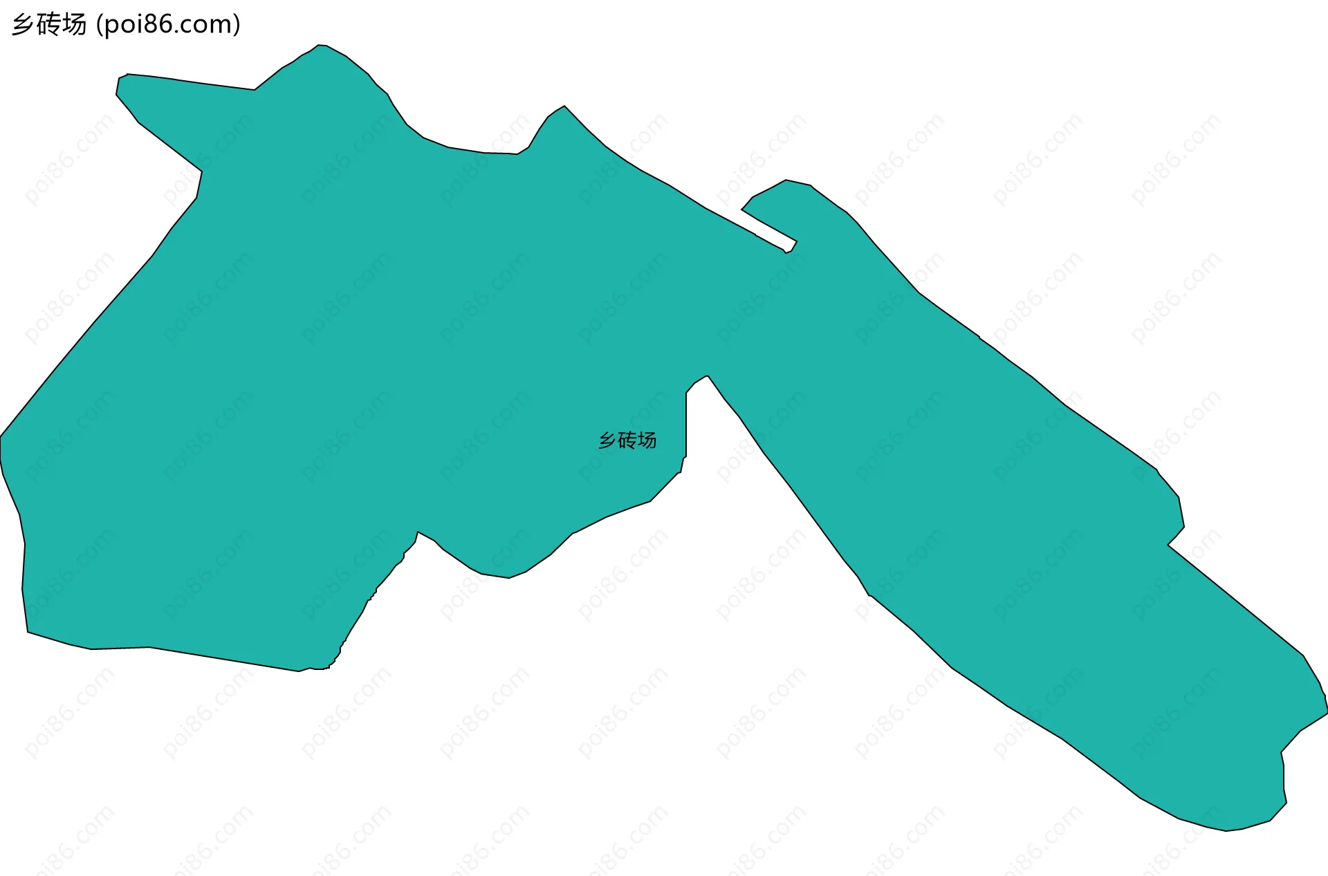 乡砖场边界地图