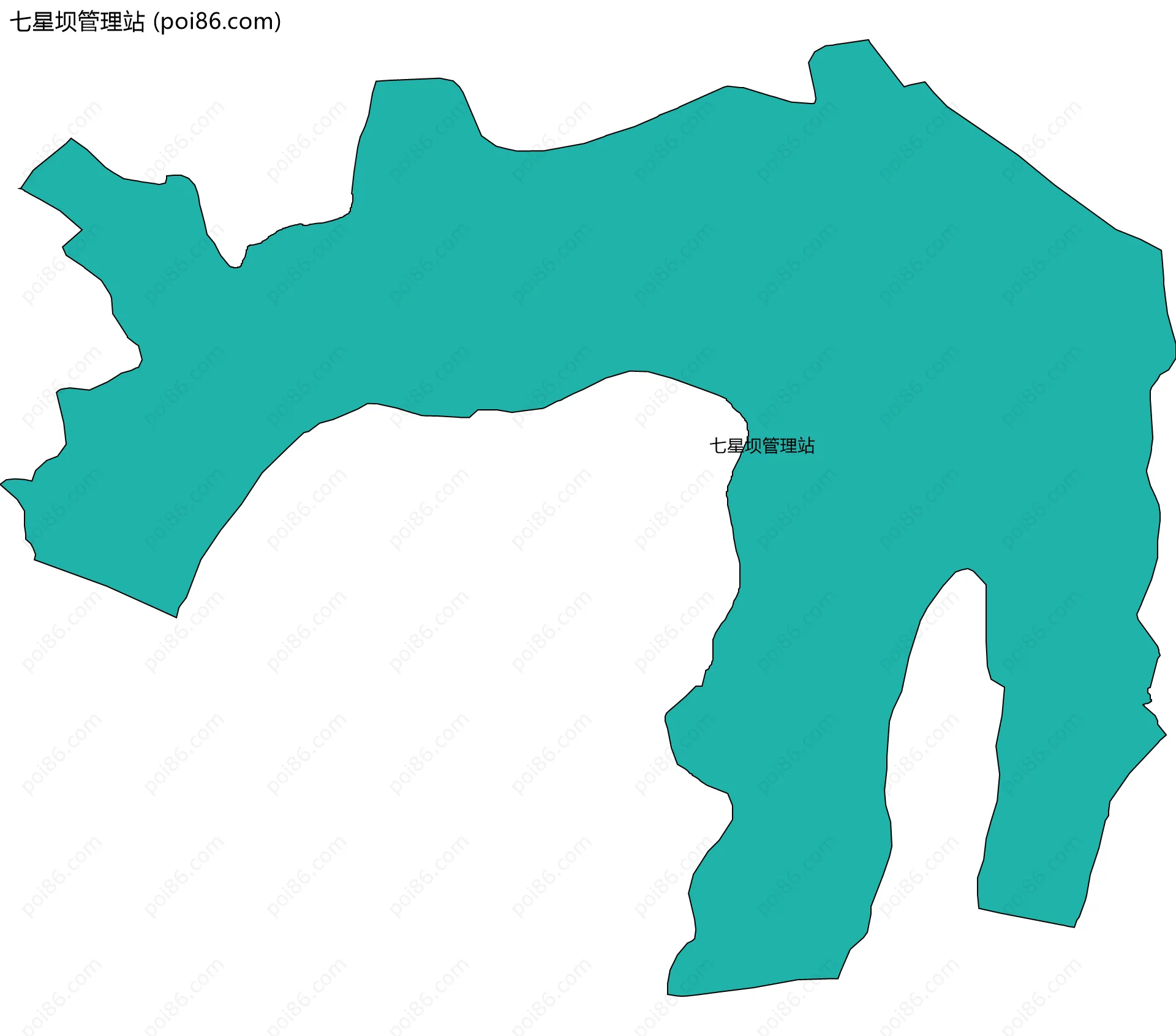 七星坝管理站边界地图