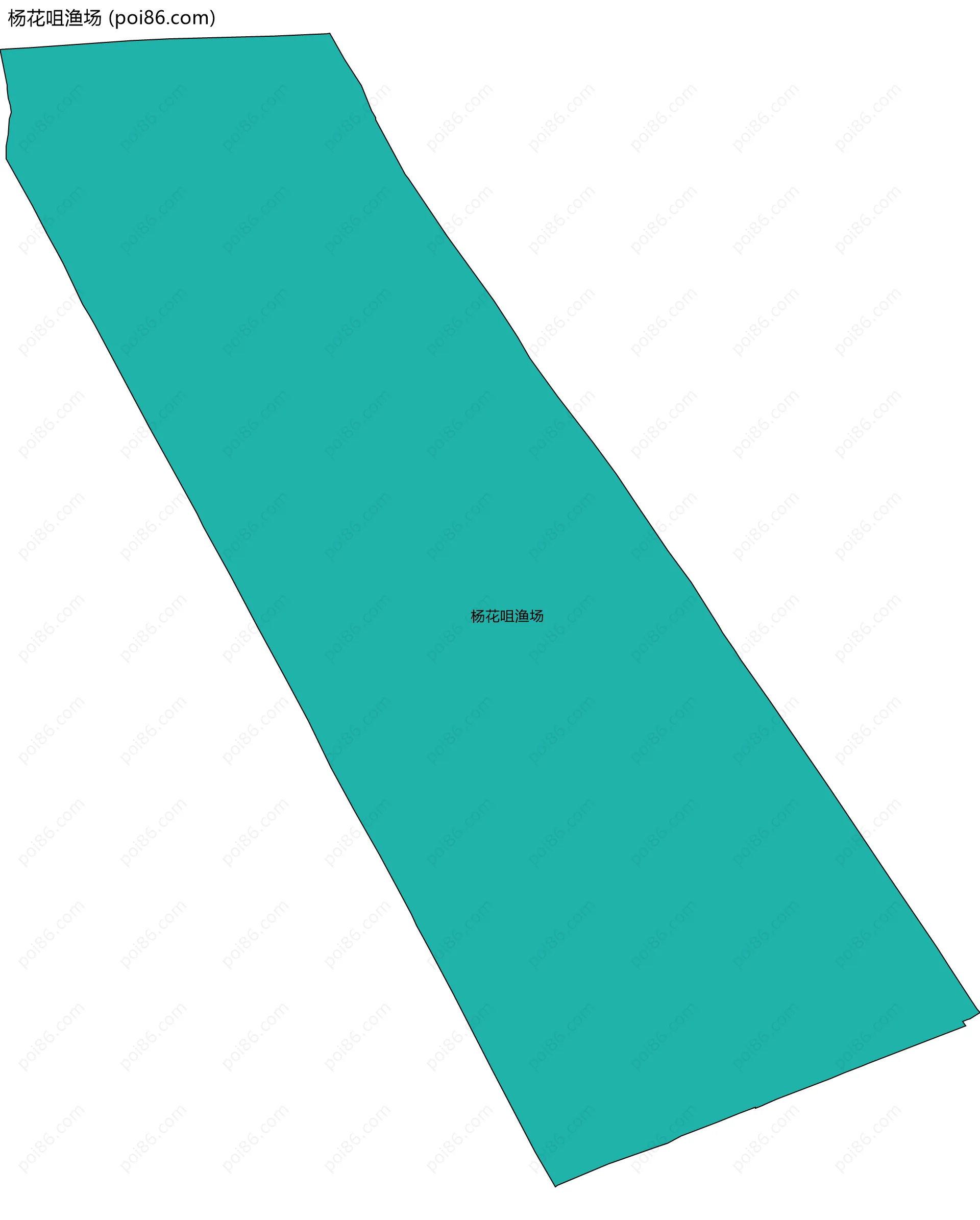 杨花咀渔场边界地图