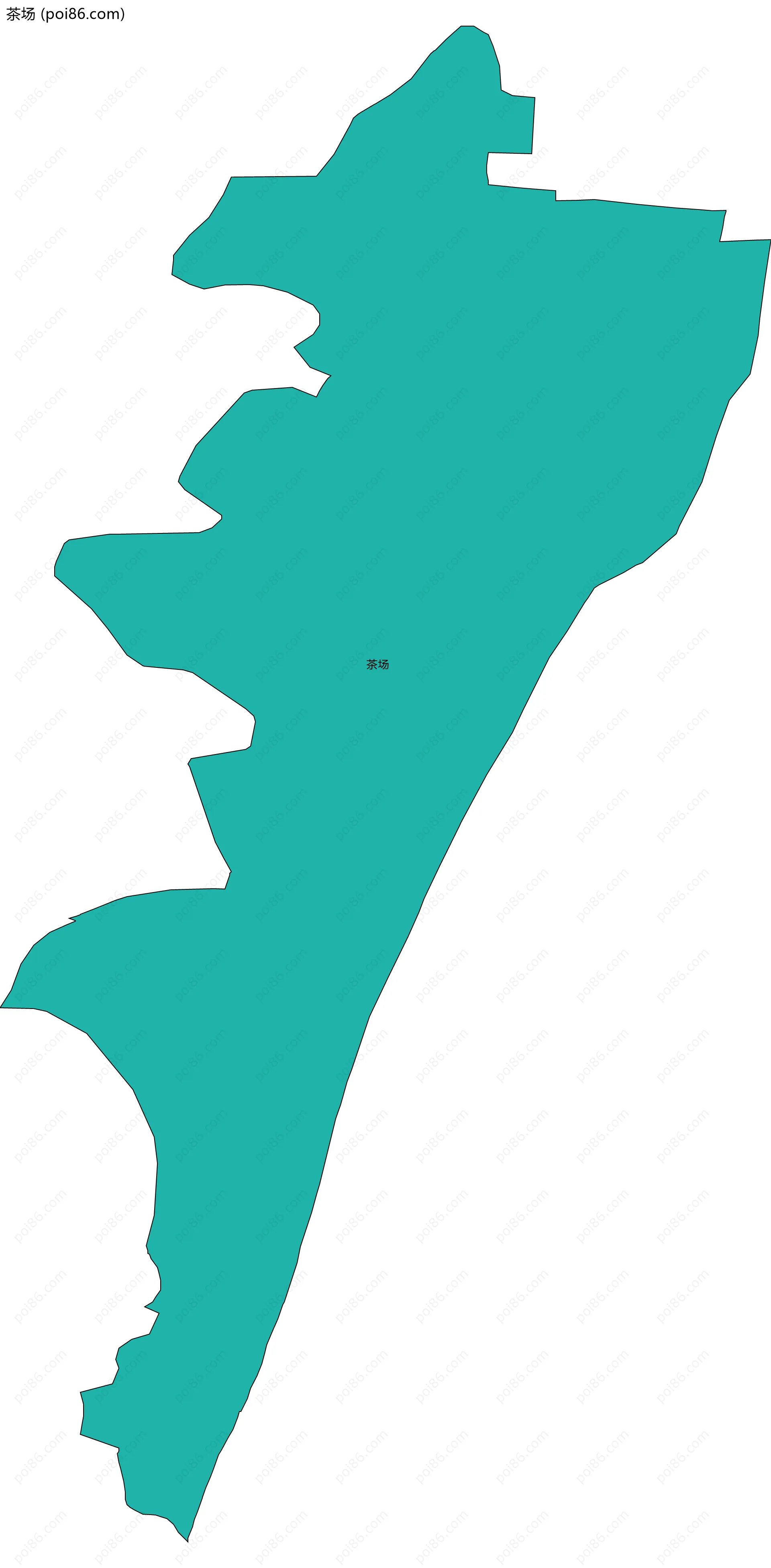 茶场边界地图