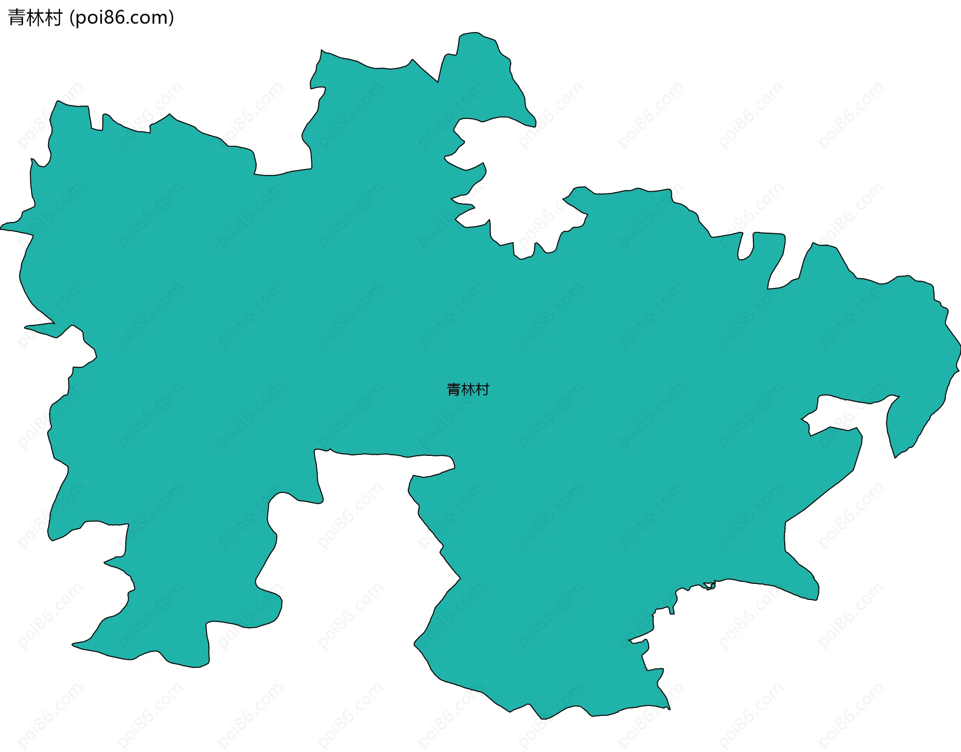 青林村边界地图