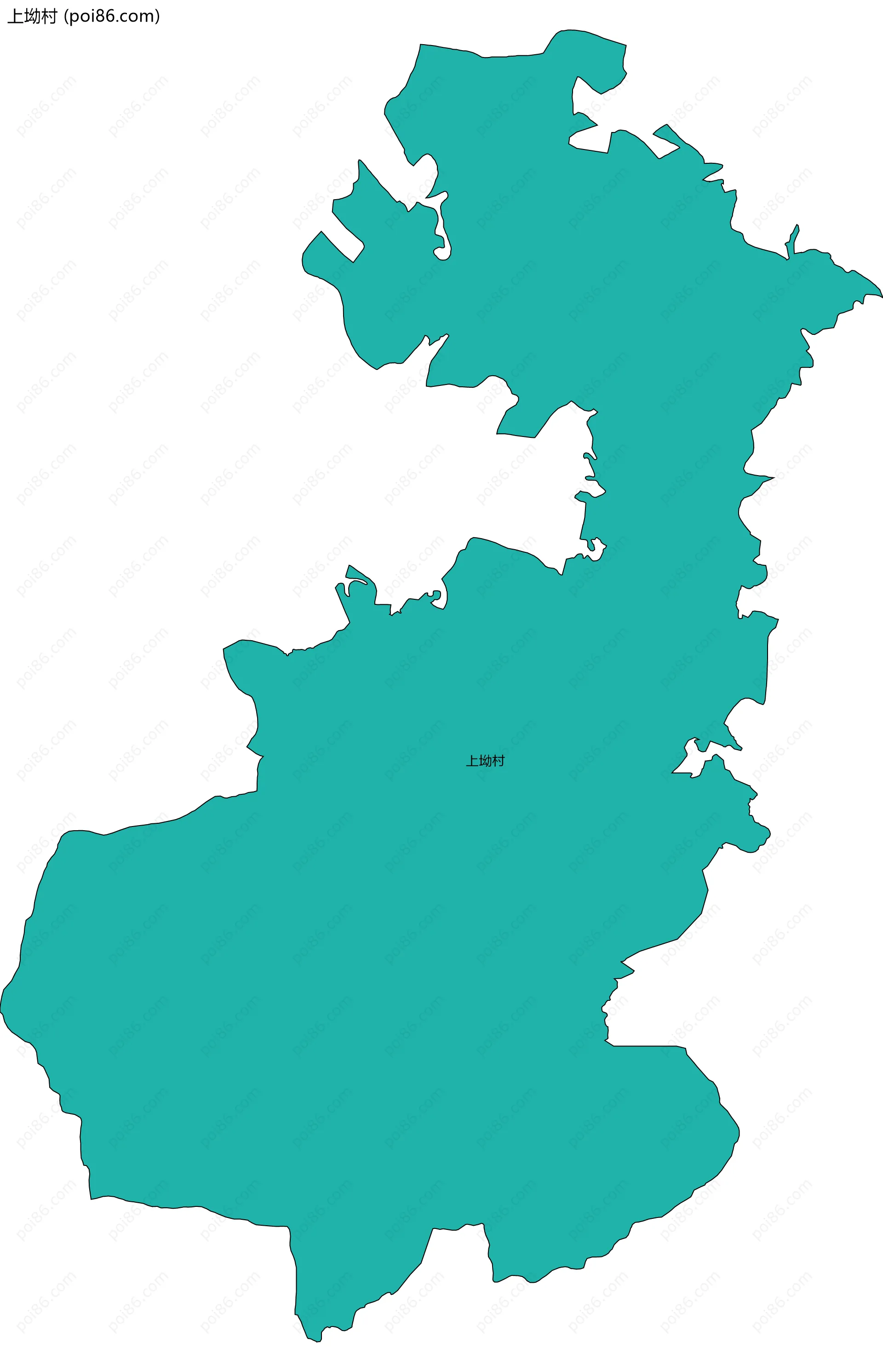 上坳村边界地图