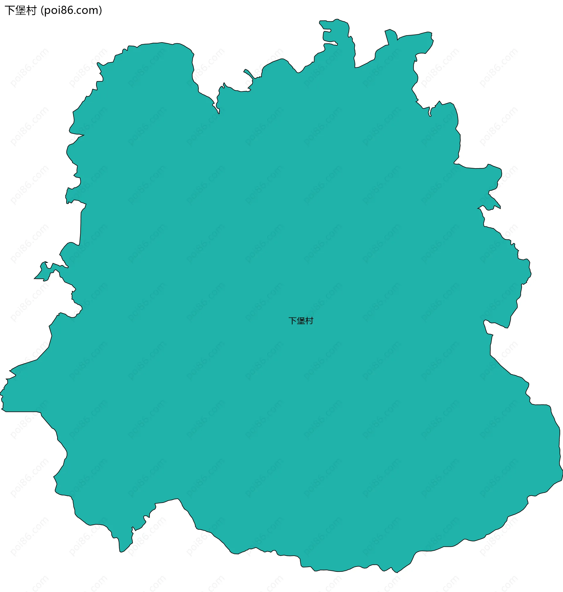 下堡村边界地图