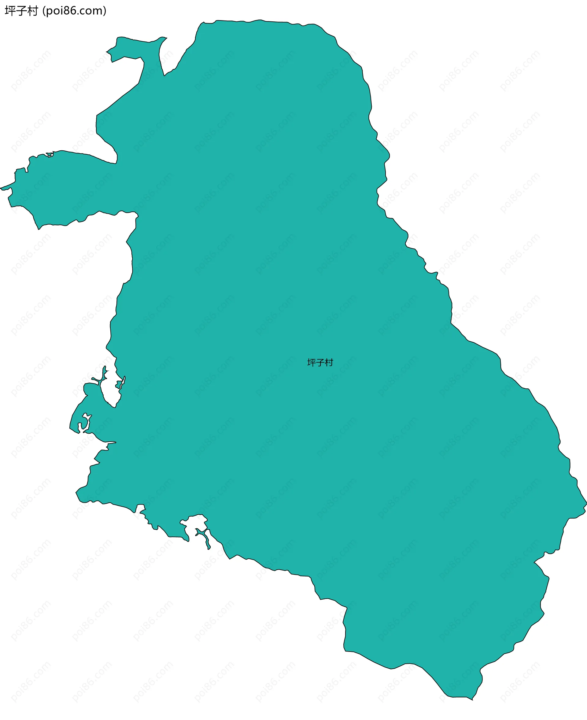 坪子村边界地图