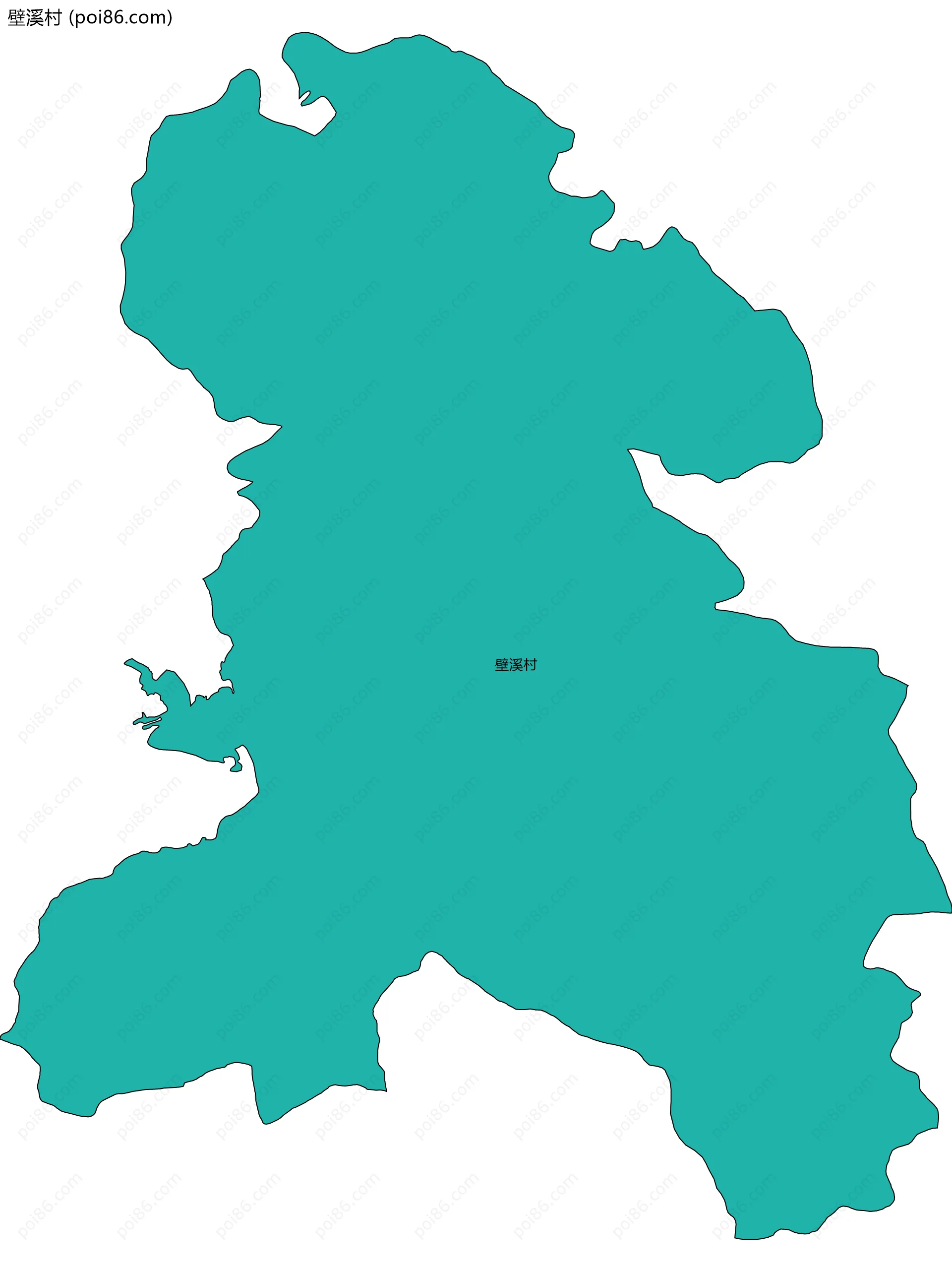 壁溪村边界地图