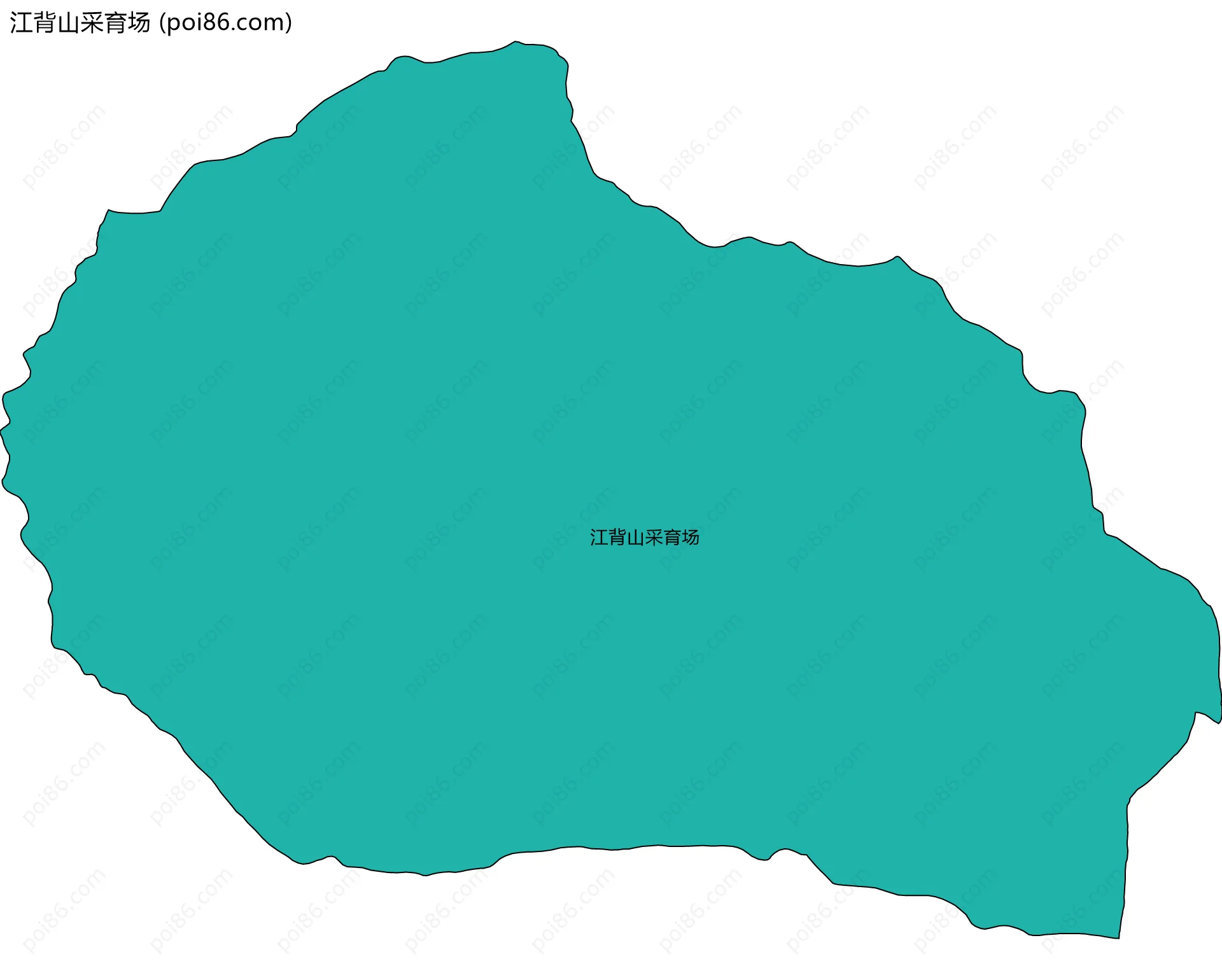 江背山采育场边界地图