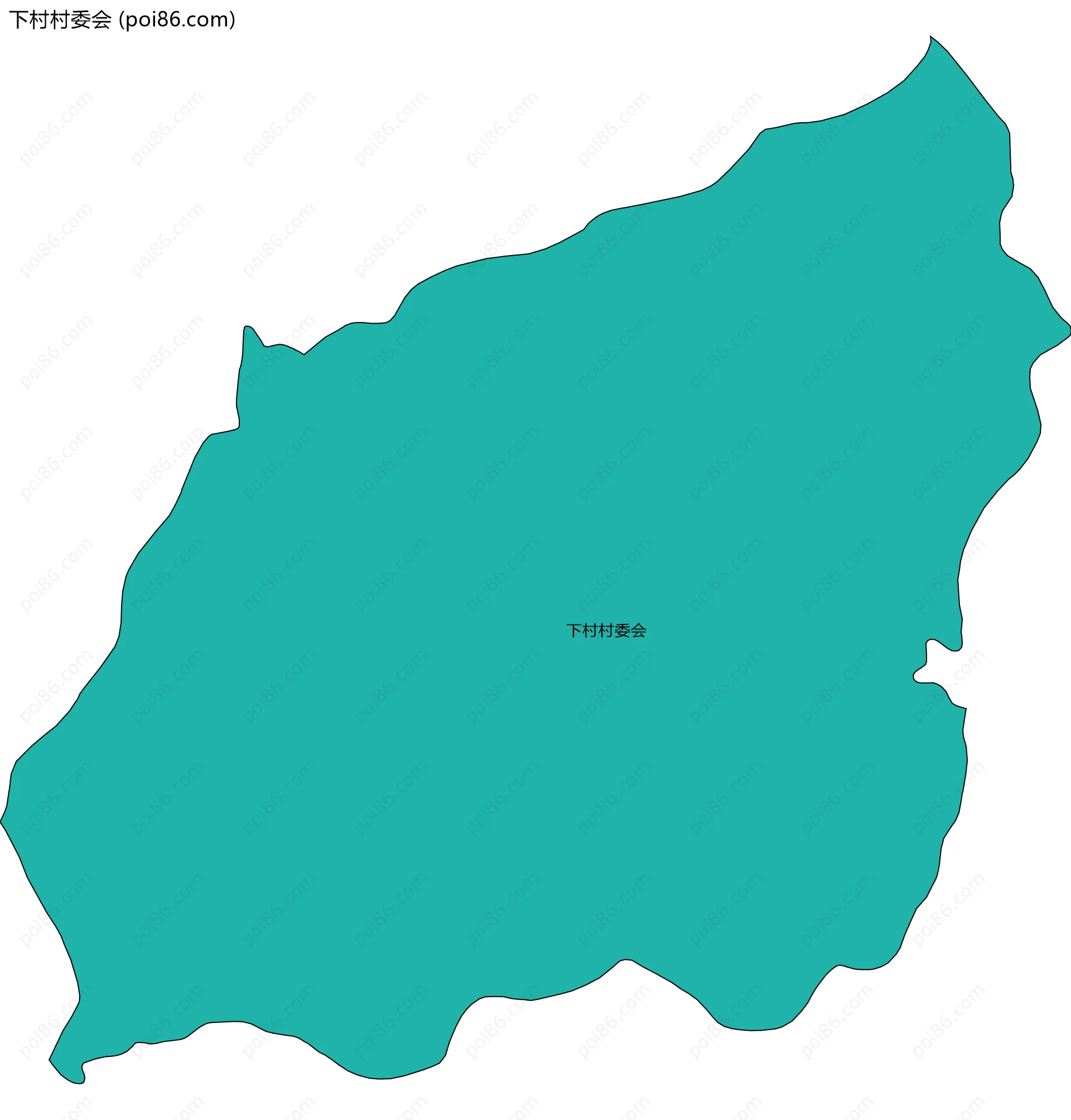 下村村委会边界地图