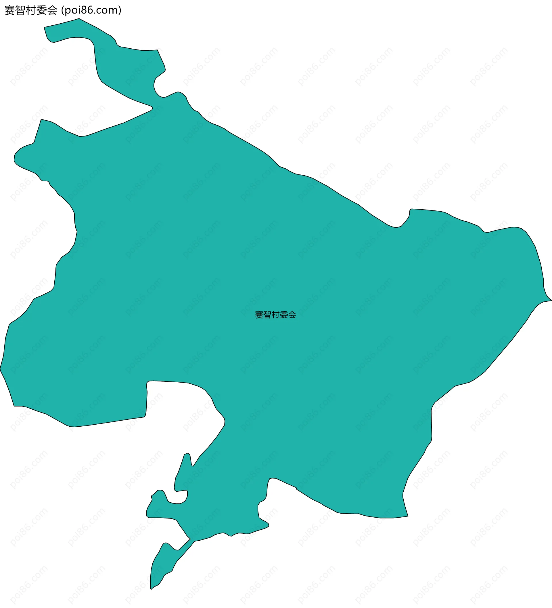 赛智村委会边界地图