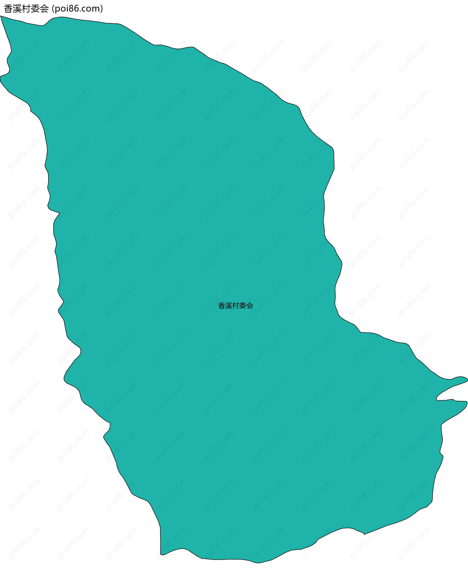 香溪村委会边界地图