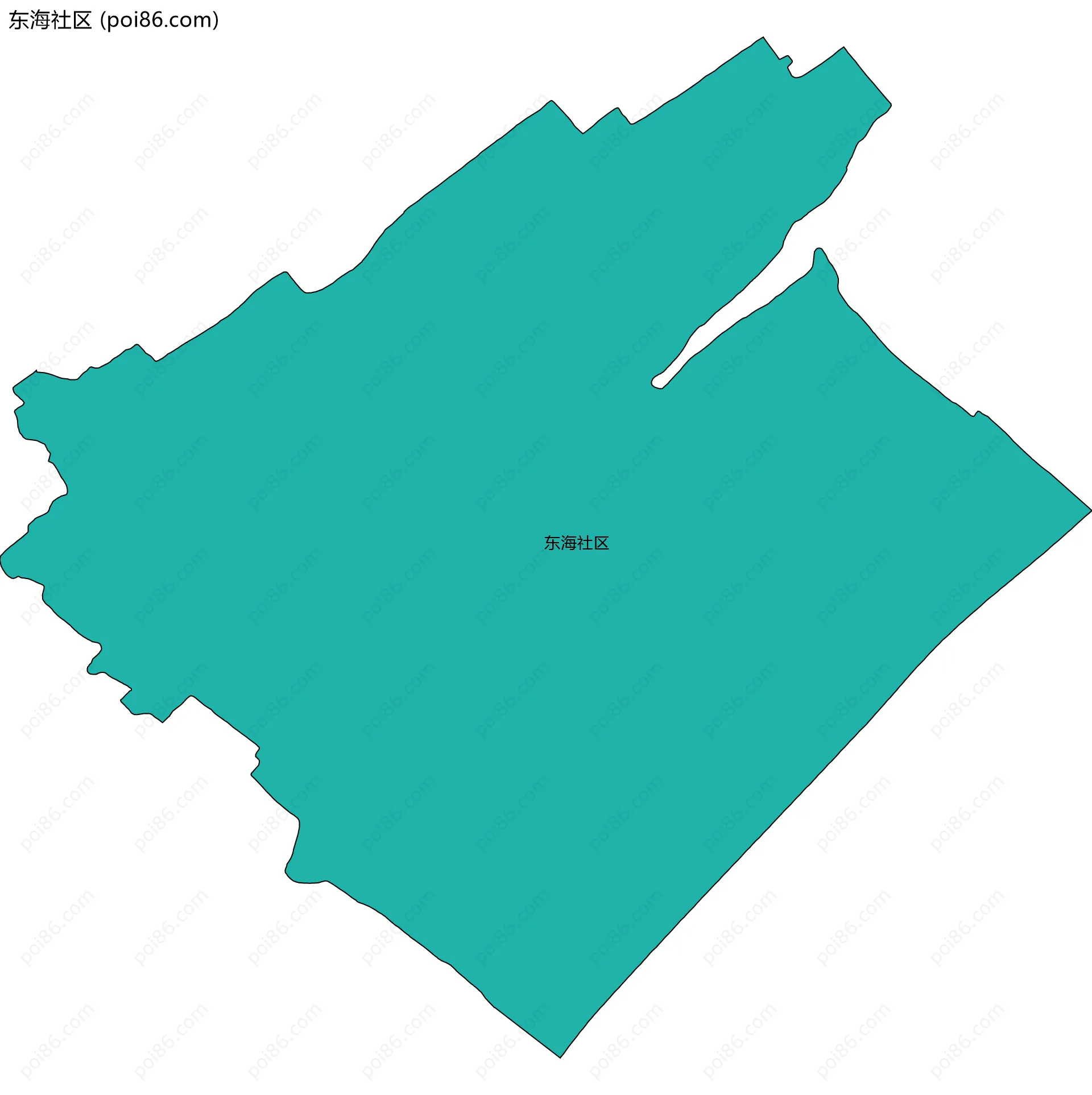 东海社区边界地图