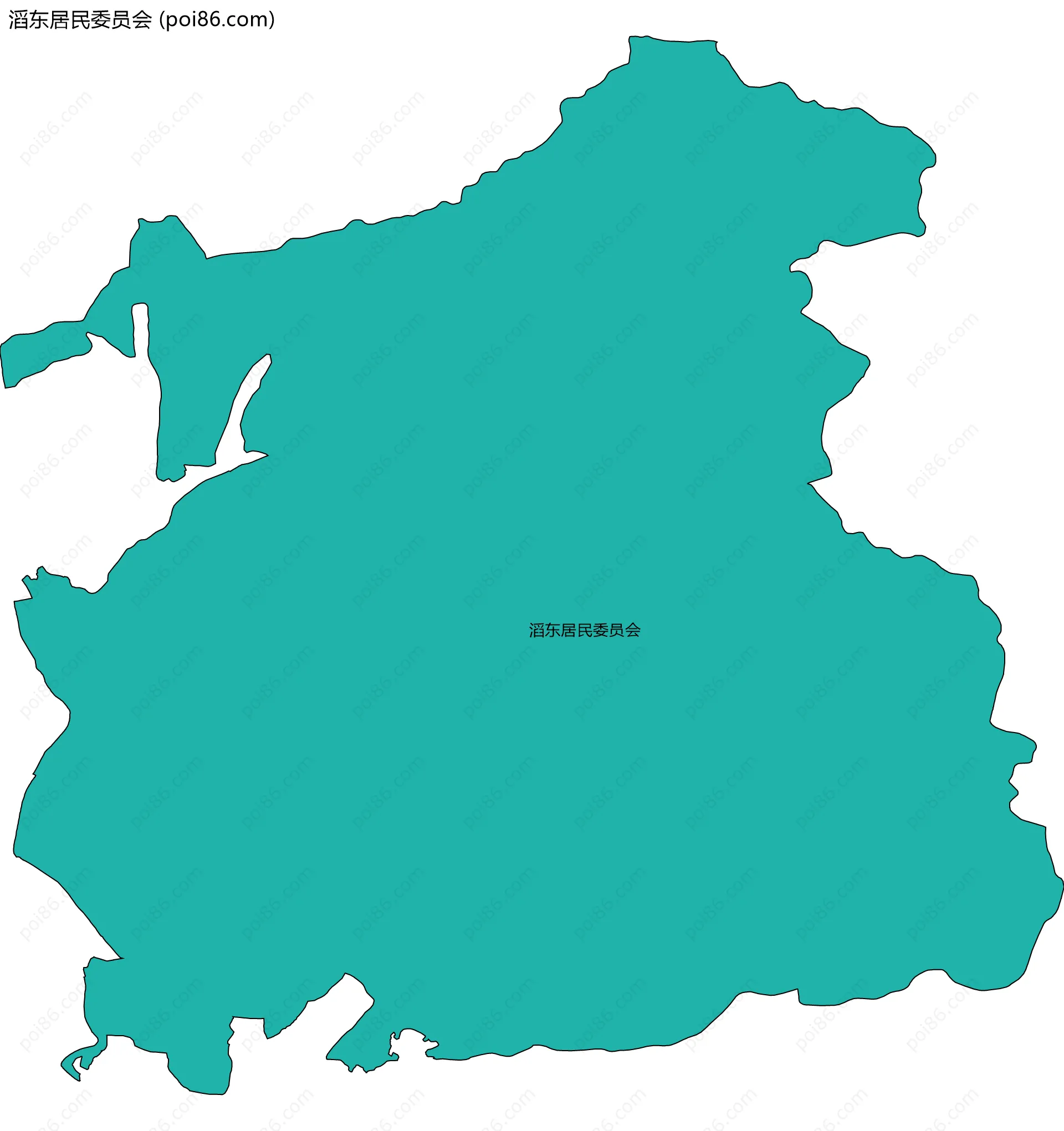 滔东居民委员会边界地图