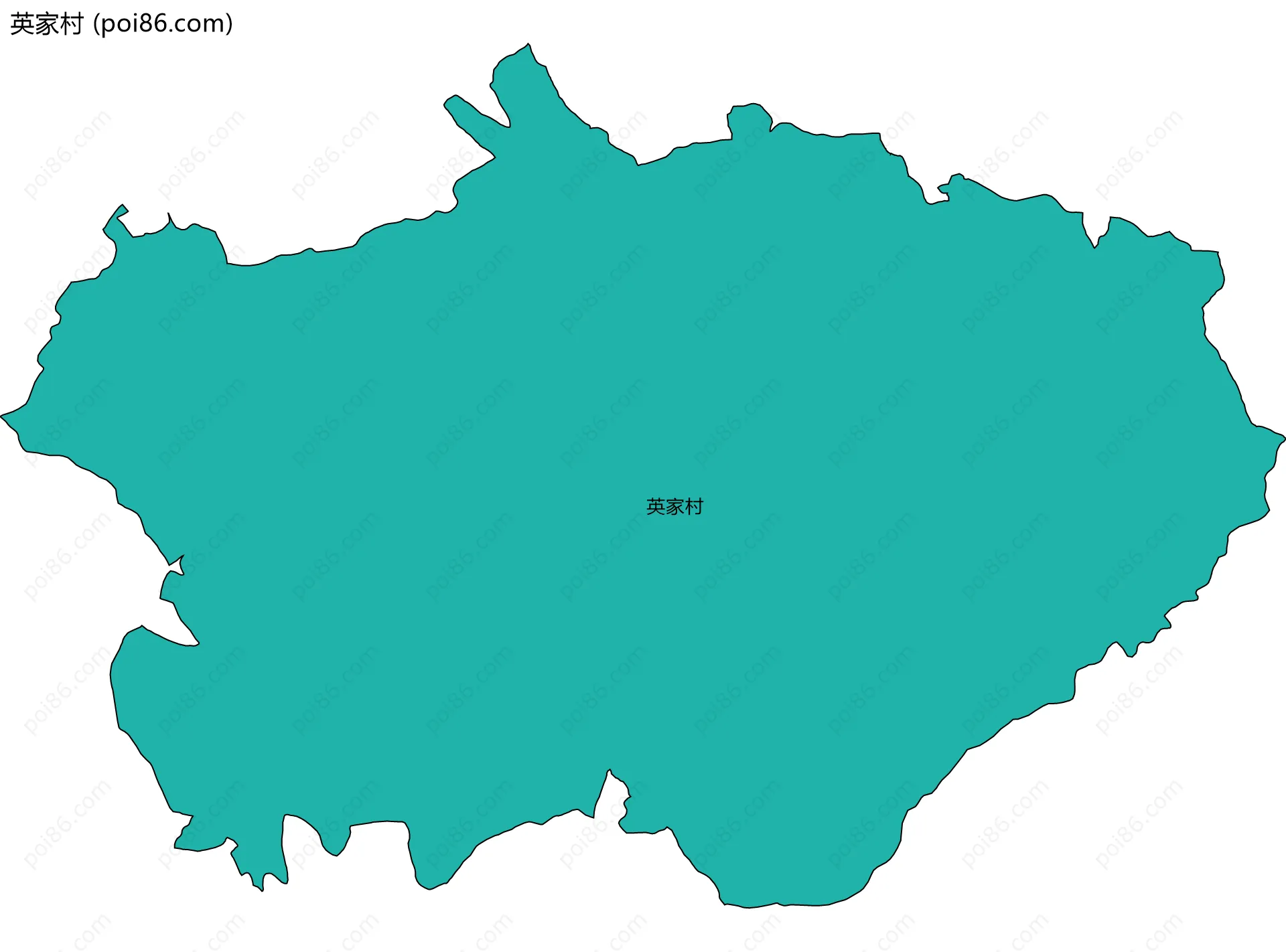 英家村边界地图