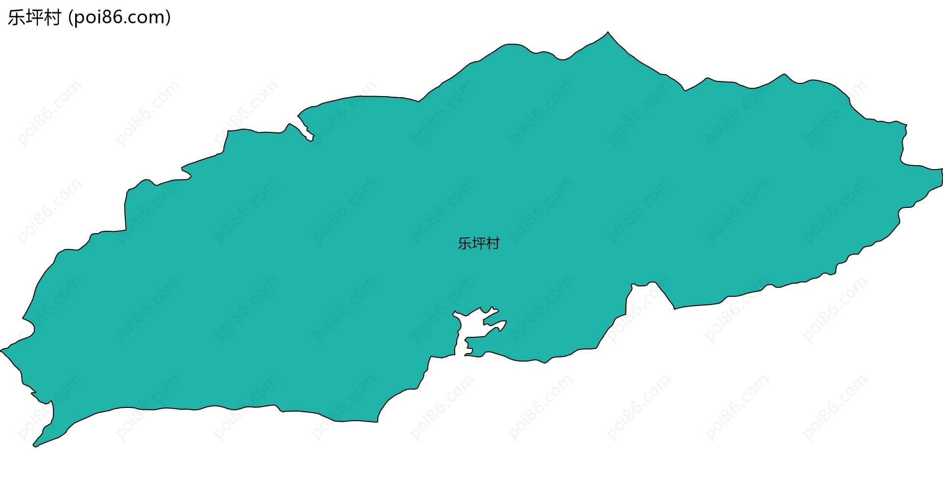 乐坪村边界地图