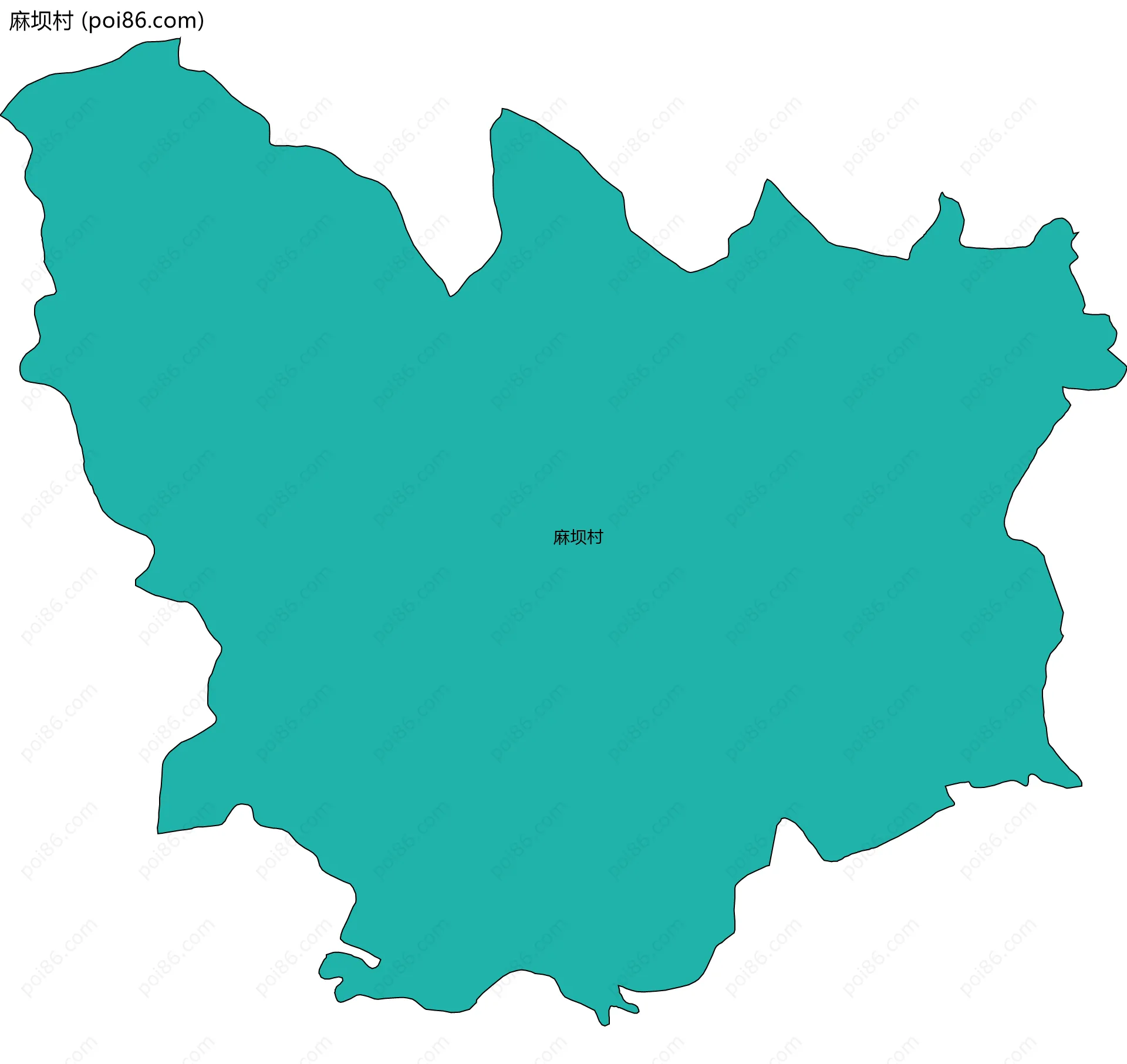 麻坝村边界地图