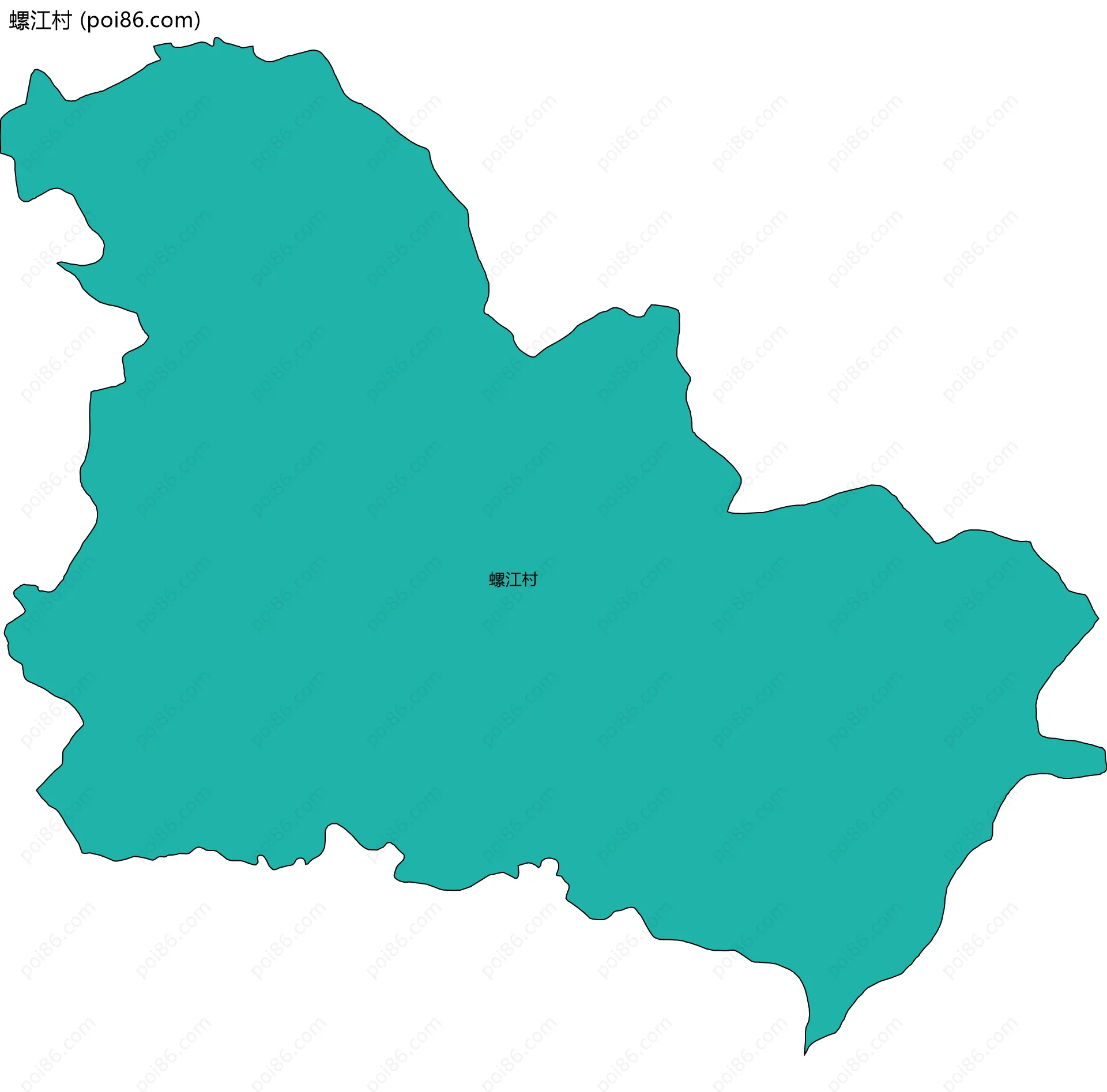 螺江村边界地图