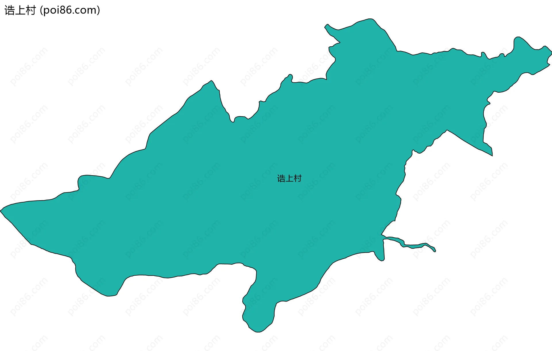 诰上村边界地图