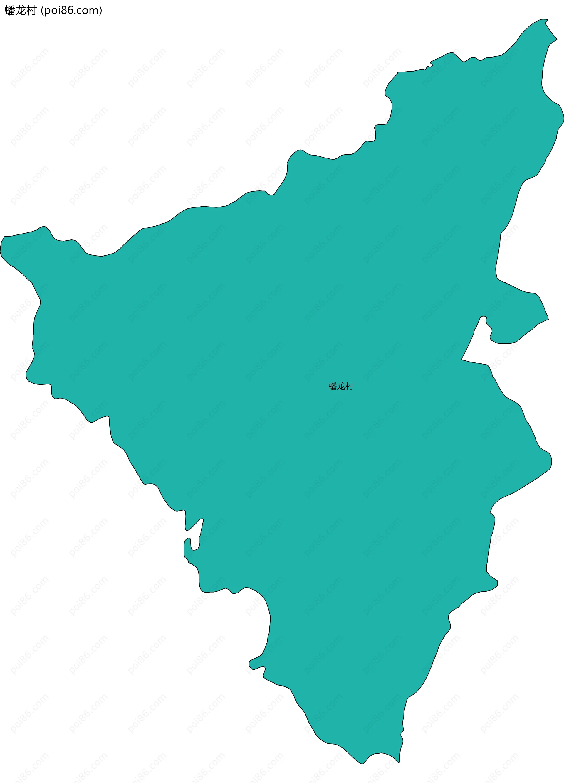 蟠龙村边界地图