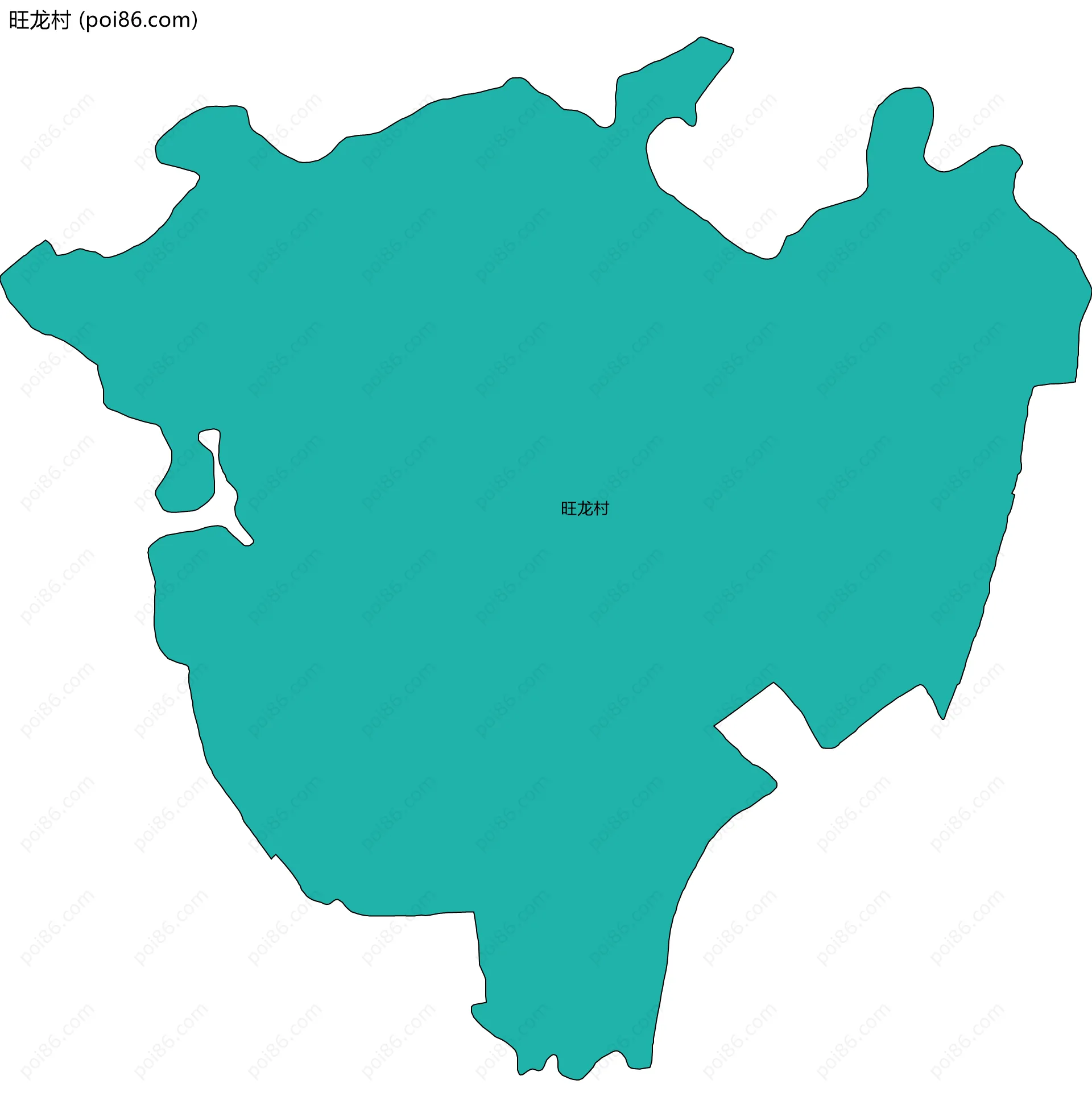 旺龙村边界地图