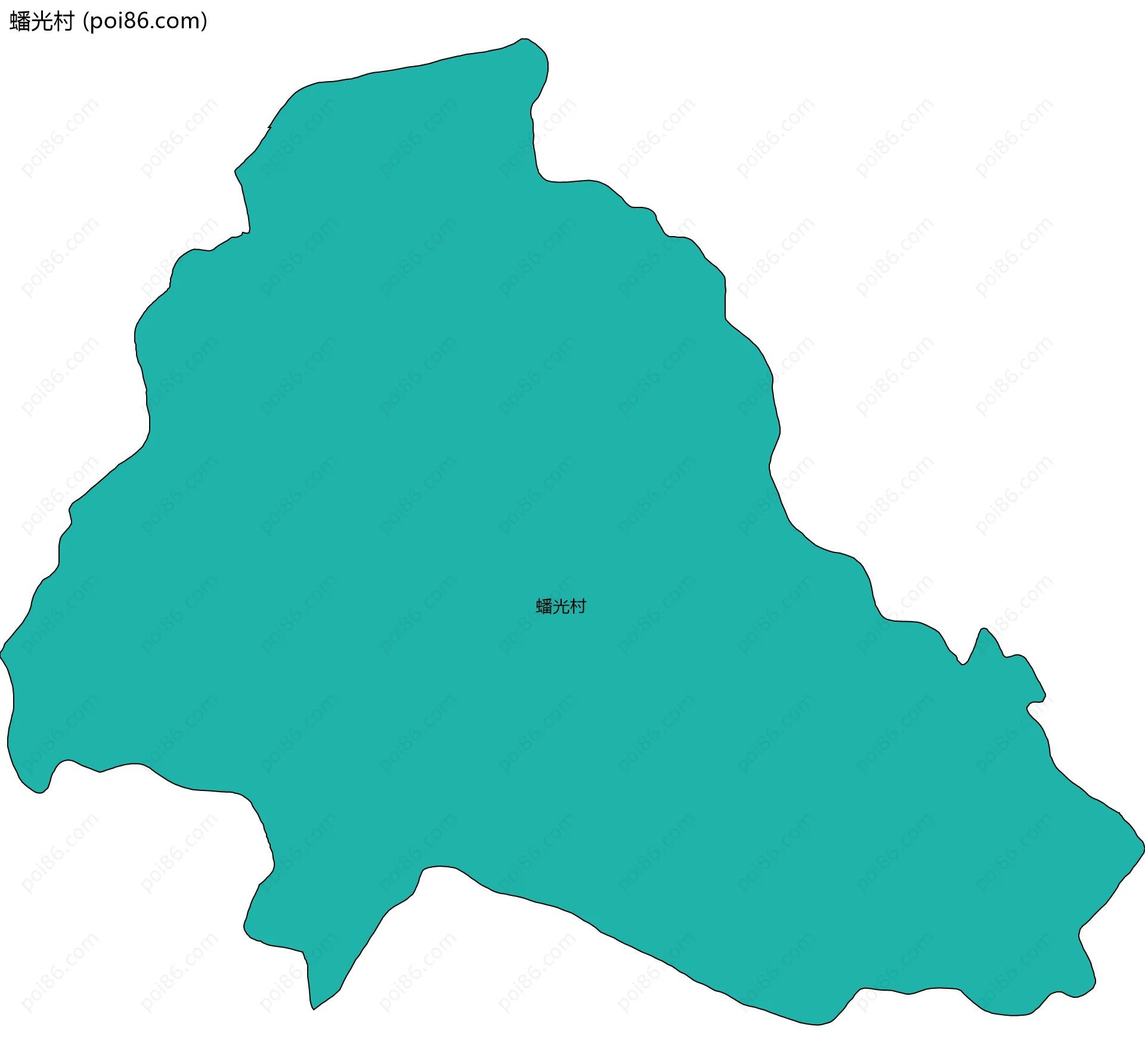 蟠光村边界地图