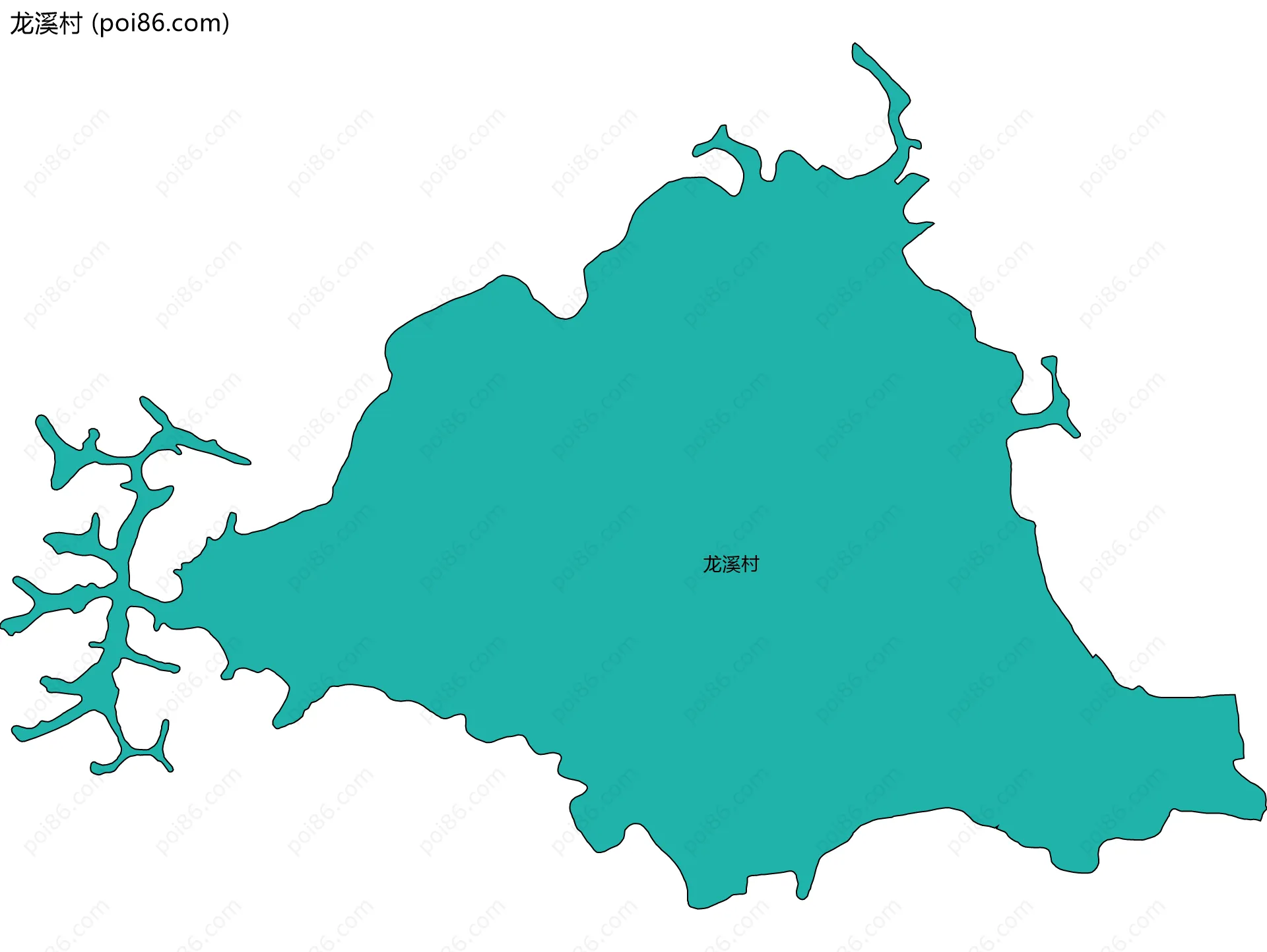 龙溪村边界地图