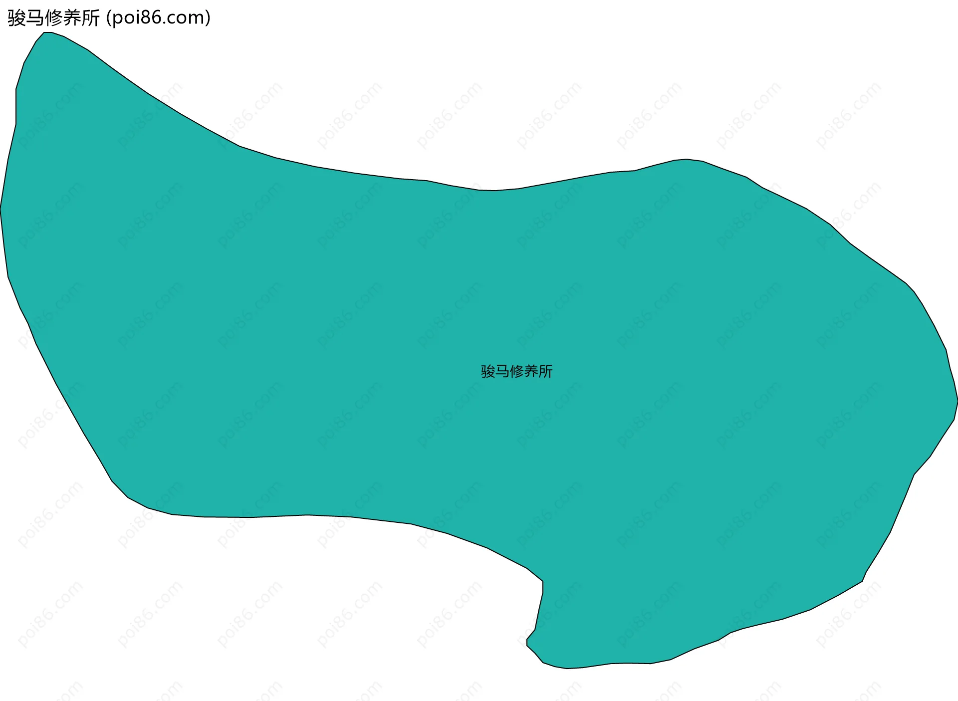 骏马修养所边界地图