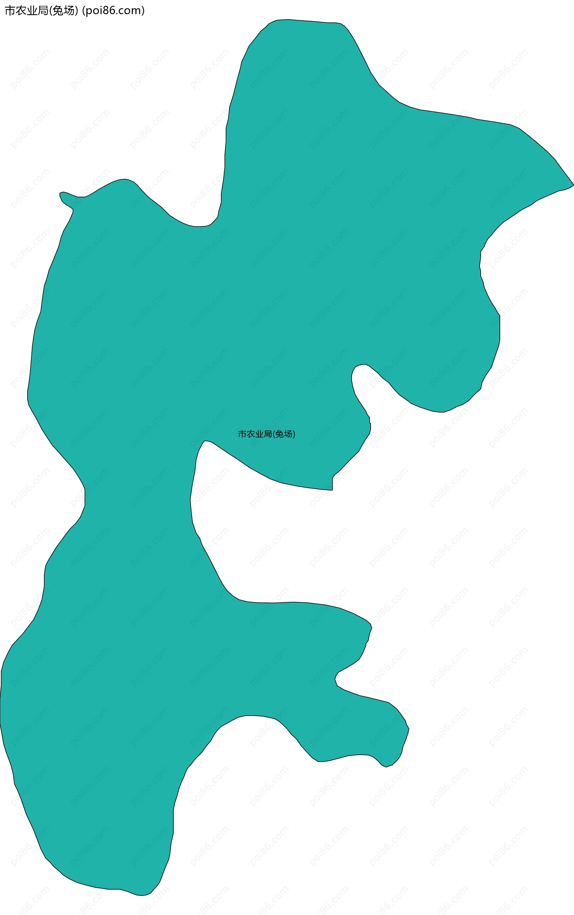 市农业局(兔场)边界地图