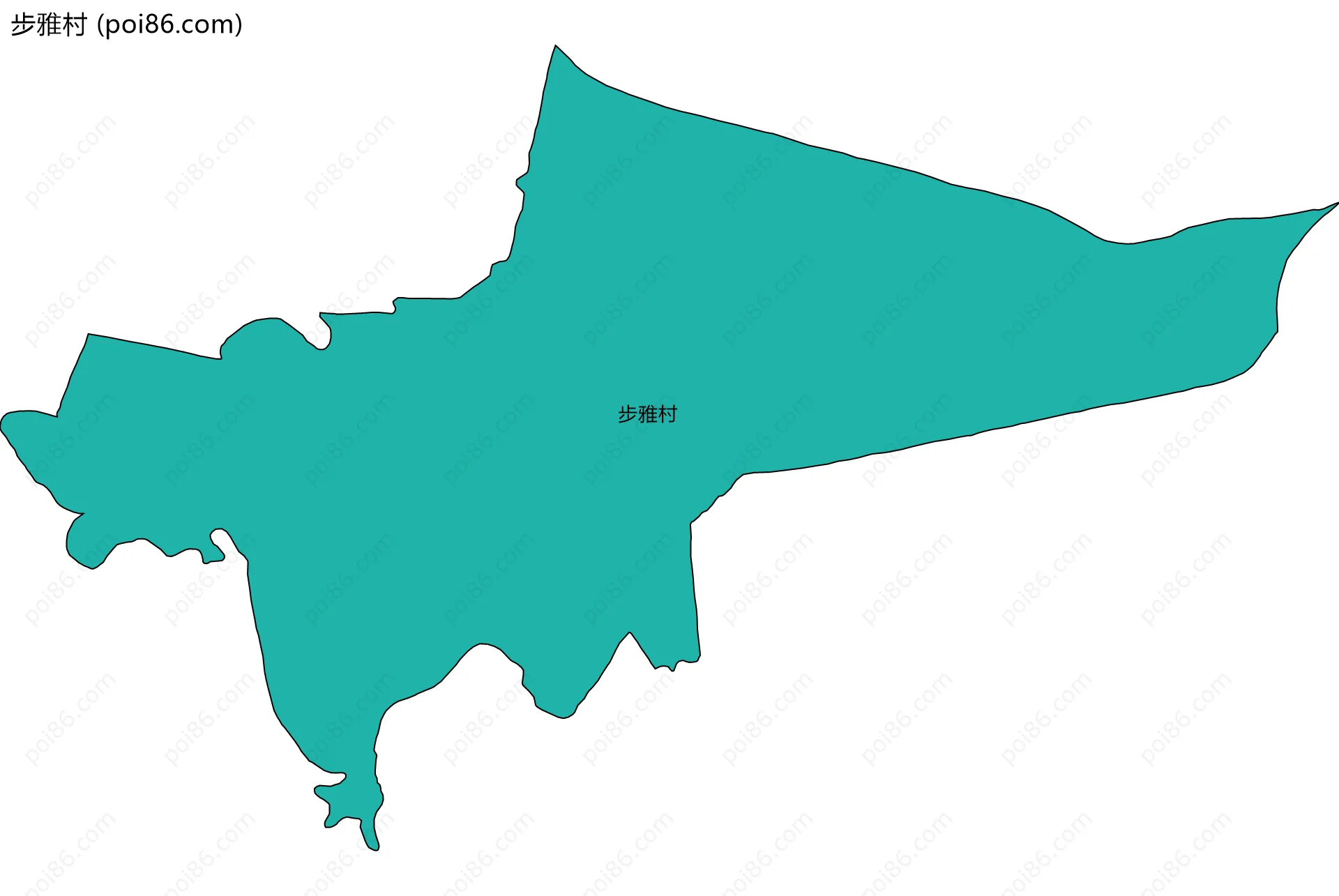 步雅村边界地图
