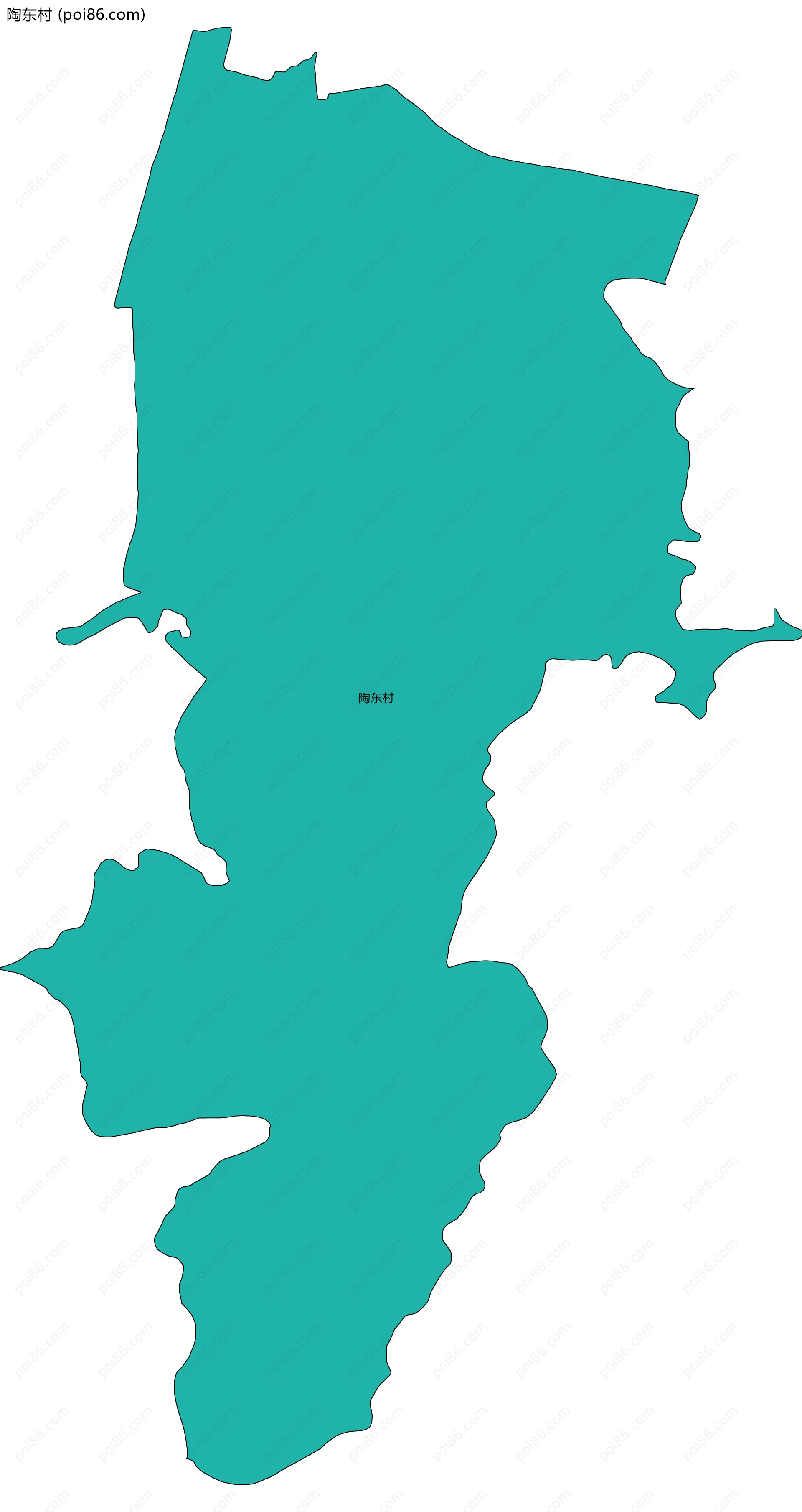 陶东村边界地图