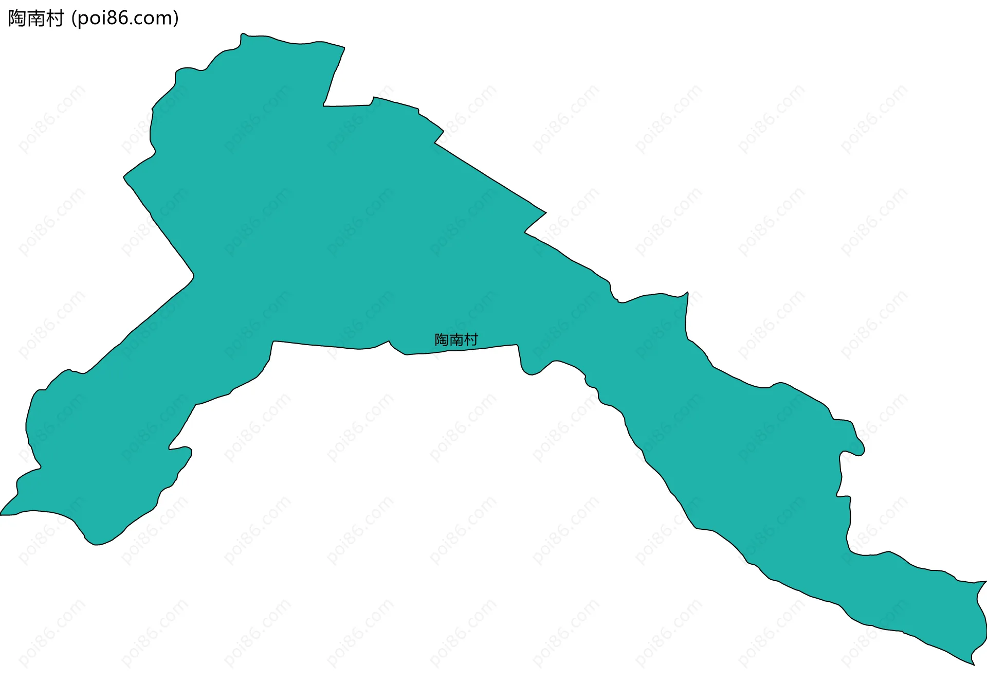 陶南村边界地图