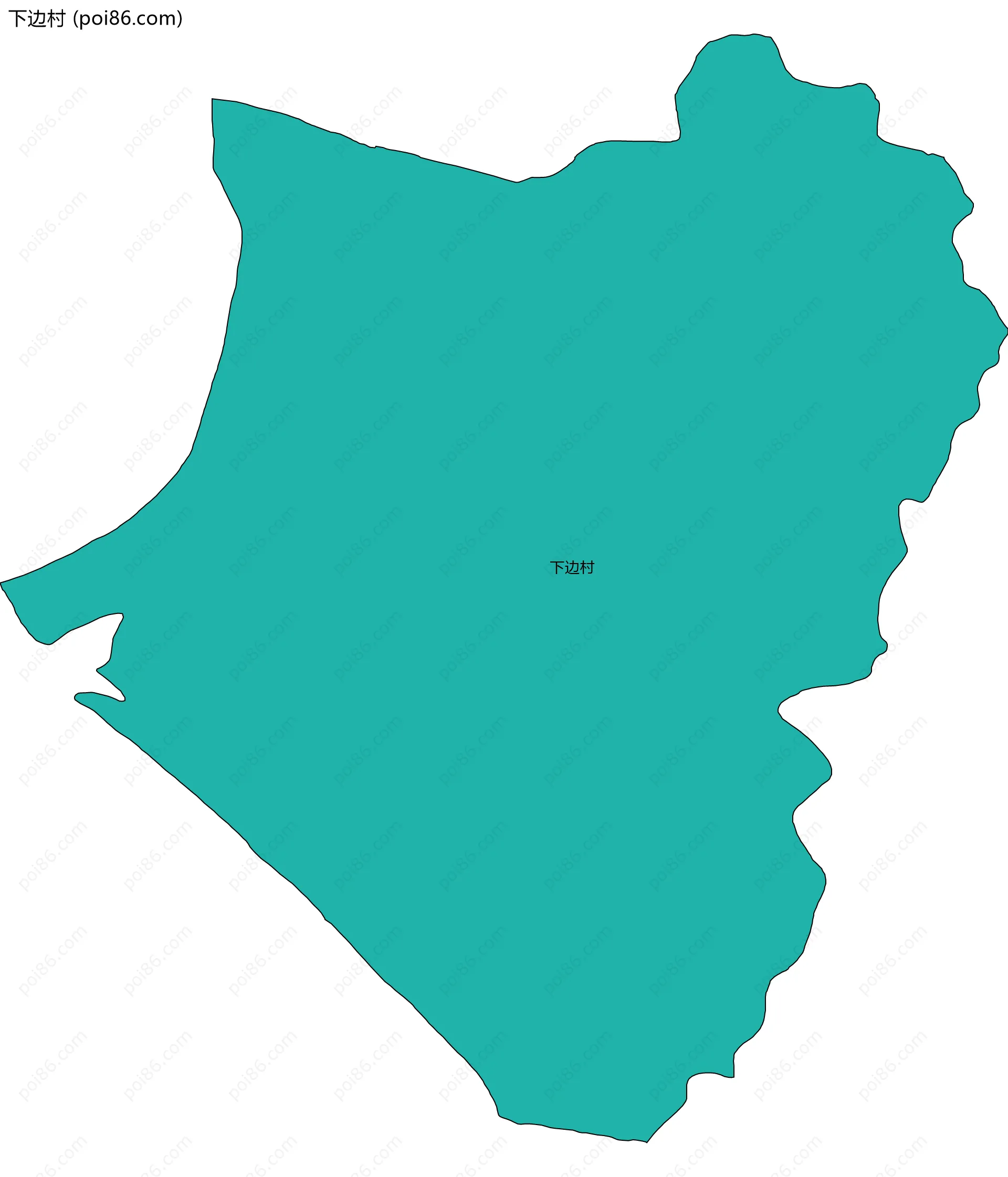 下边村边界地图