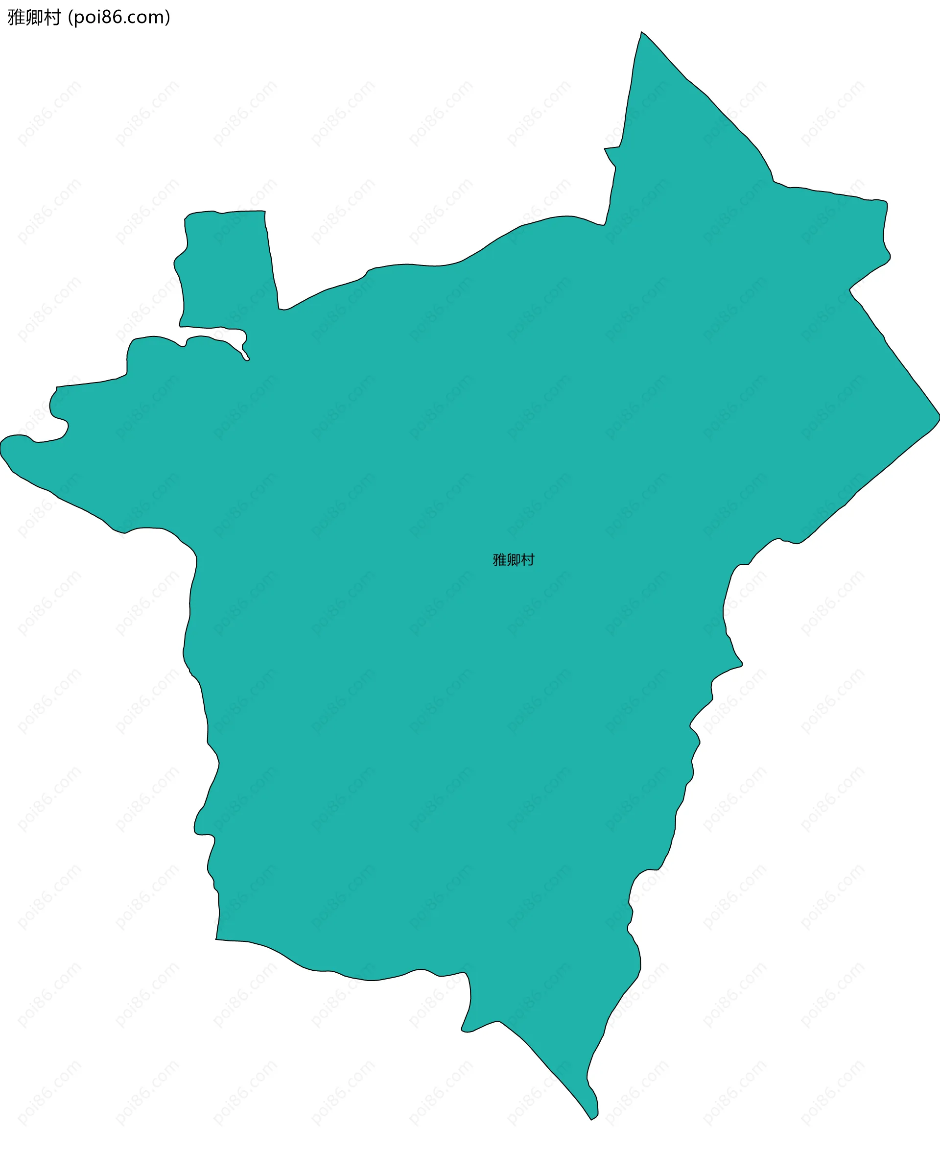 雅卿村边界地图