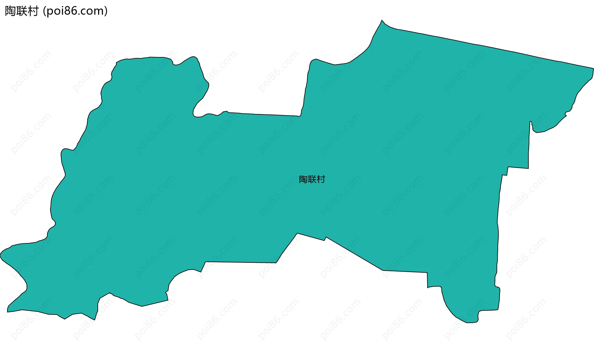 陶联村边界地图