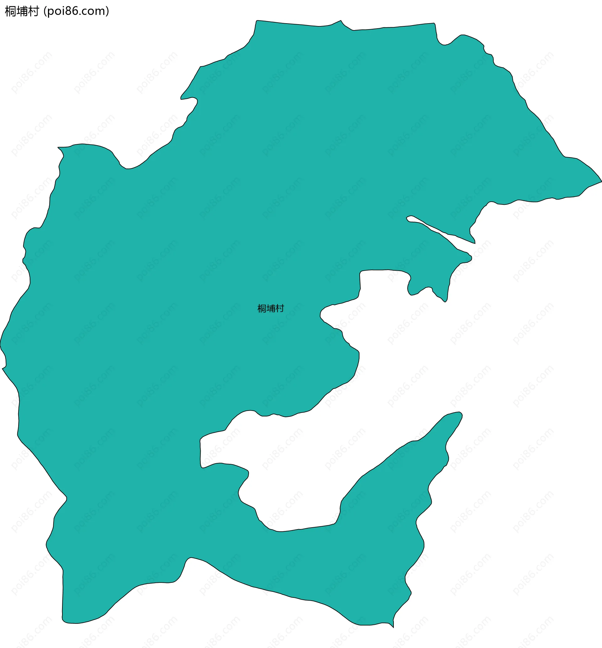 桐埔村边界地图