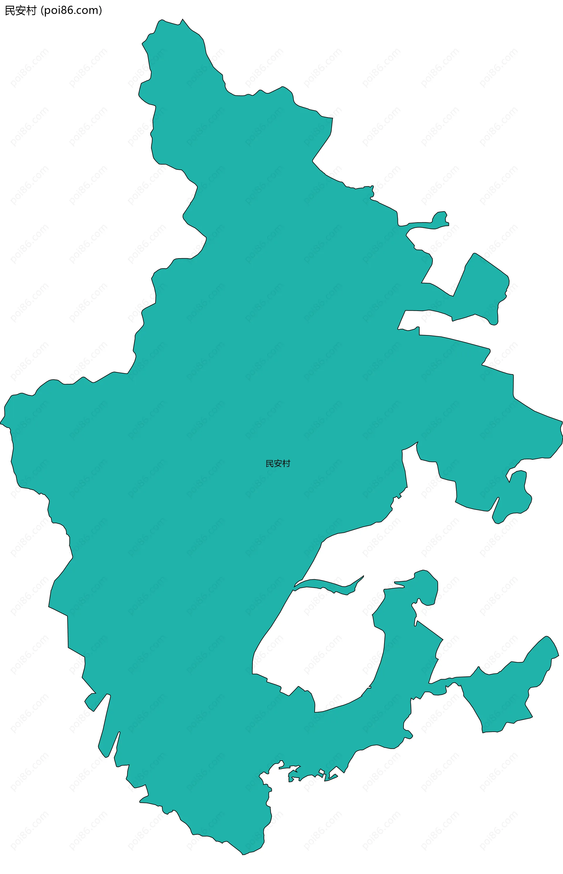 民安村边界地图