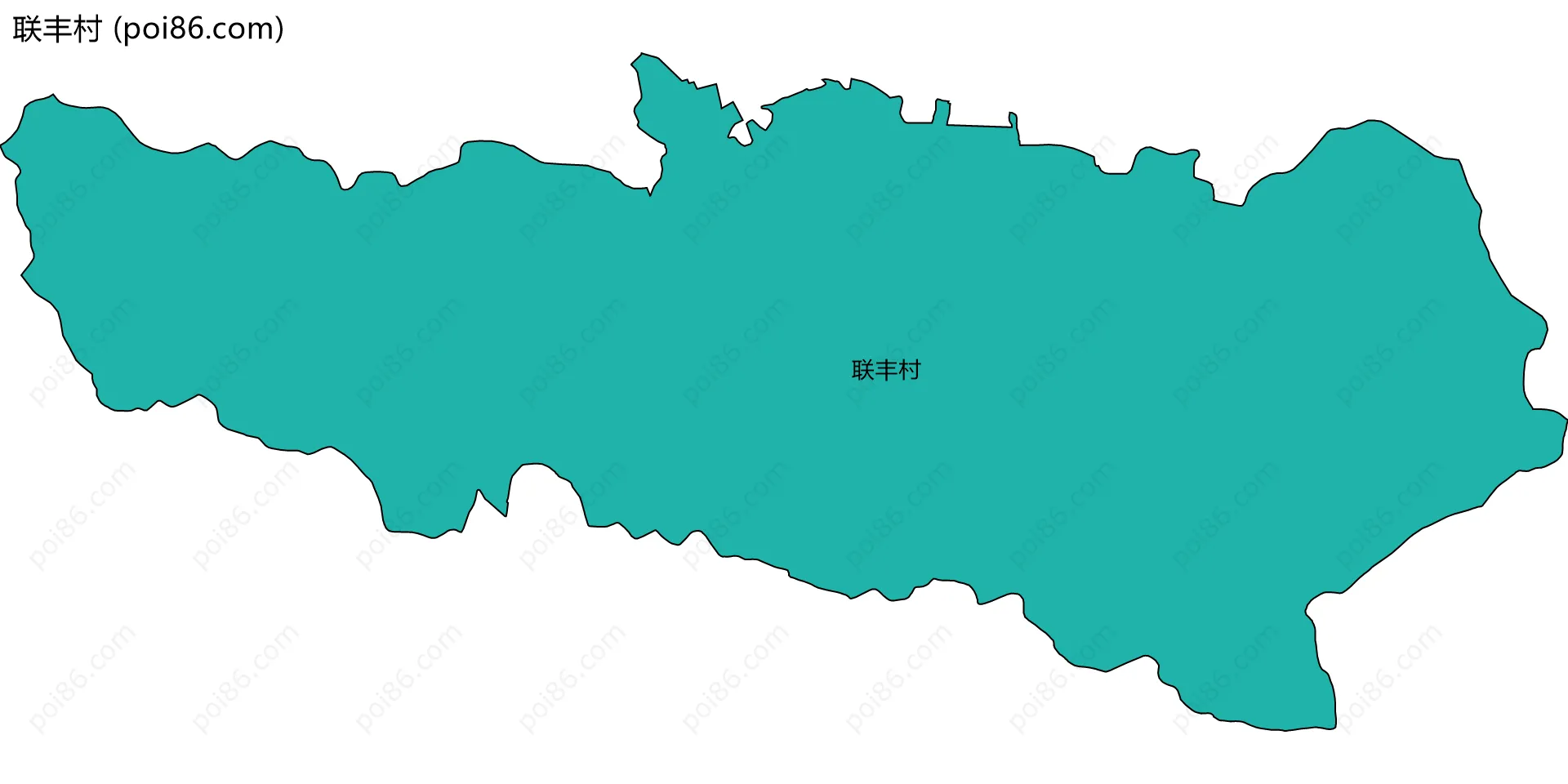 联丰村边界地图
