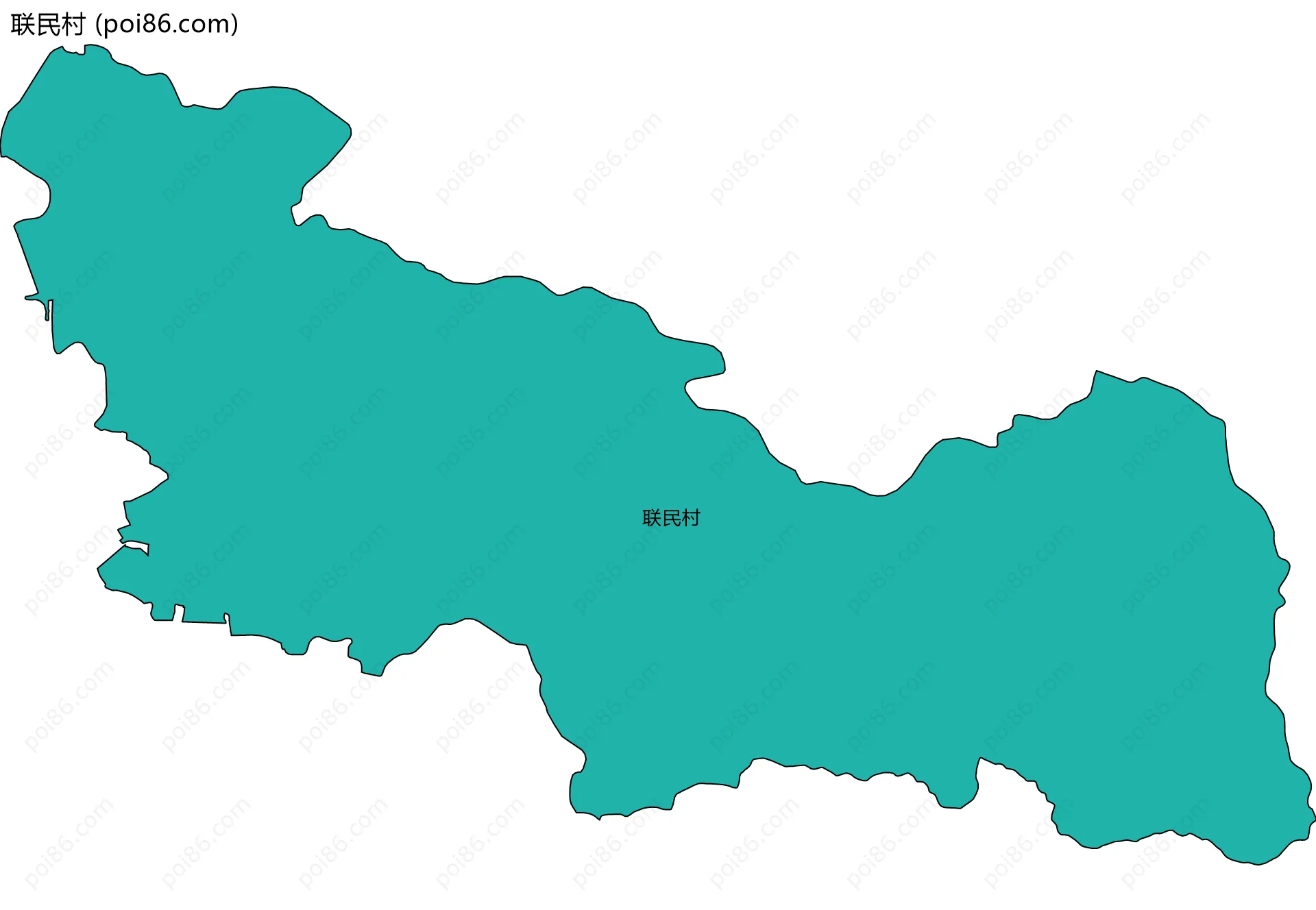 联民村边界地图