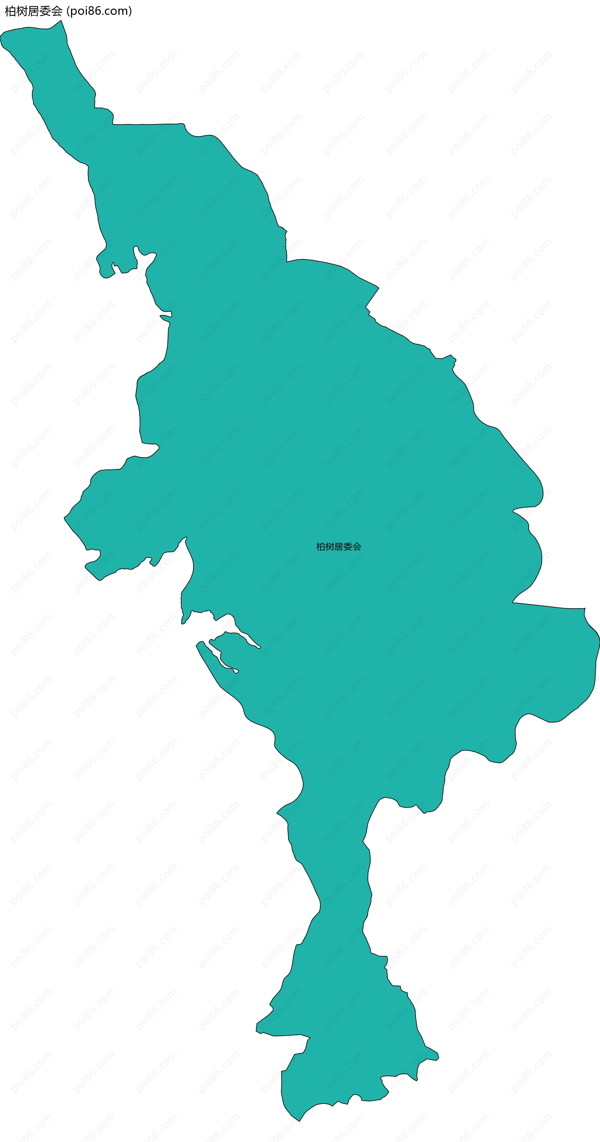 柏树居委会边界地图