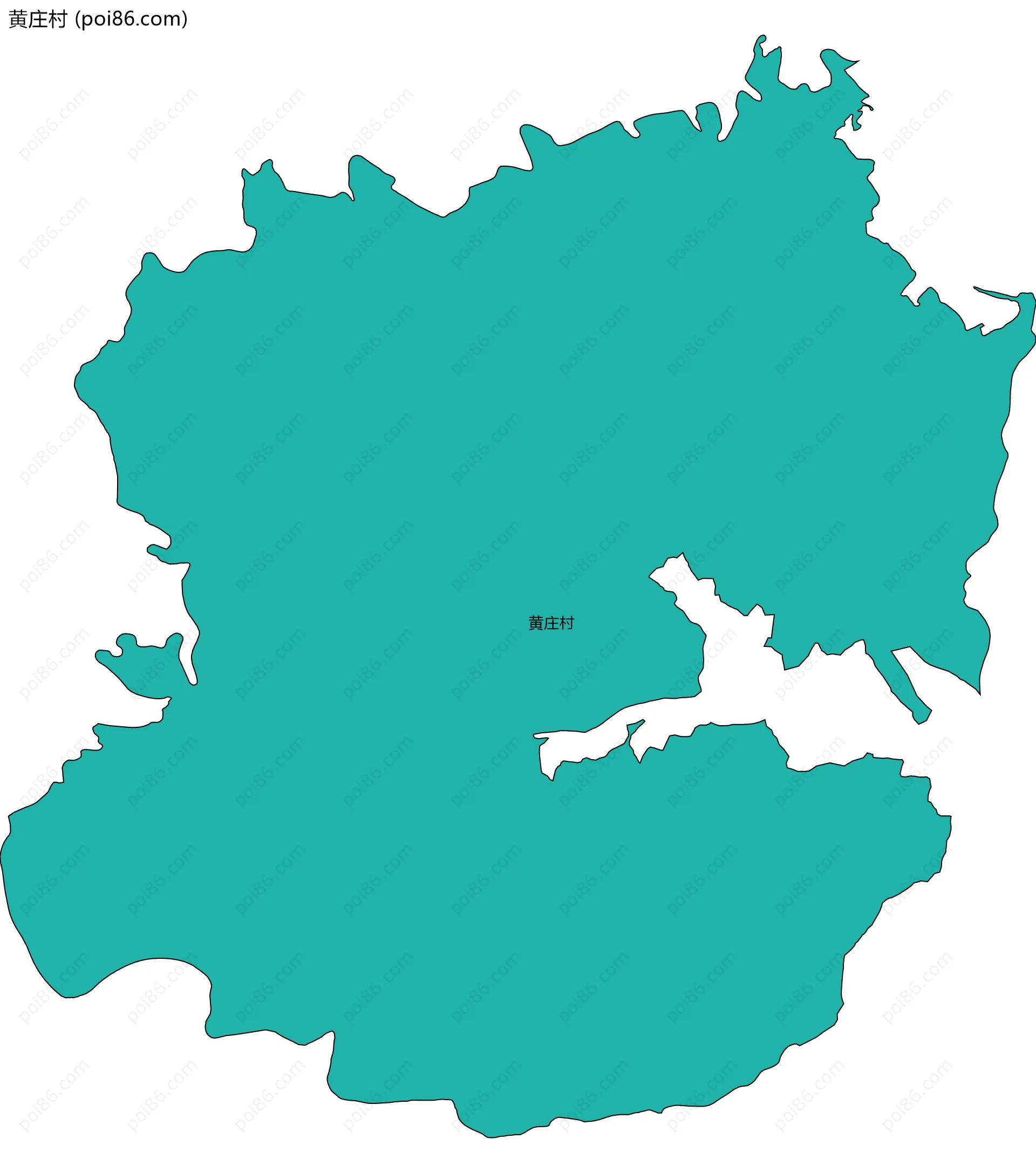 黄庄村边界地图