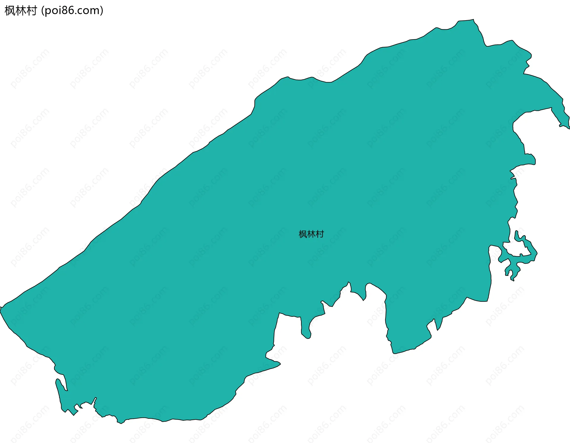 枫林村边界地图