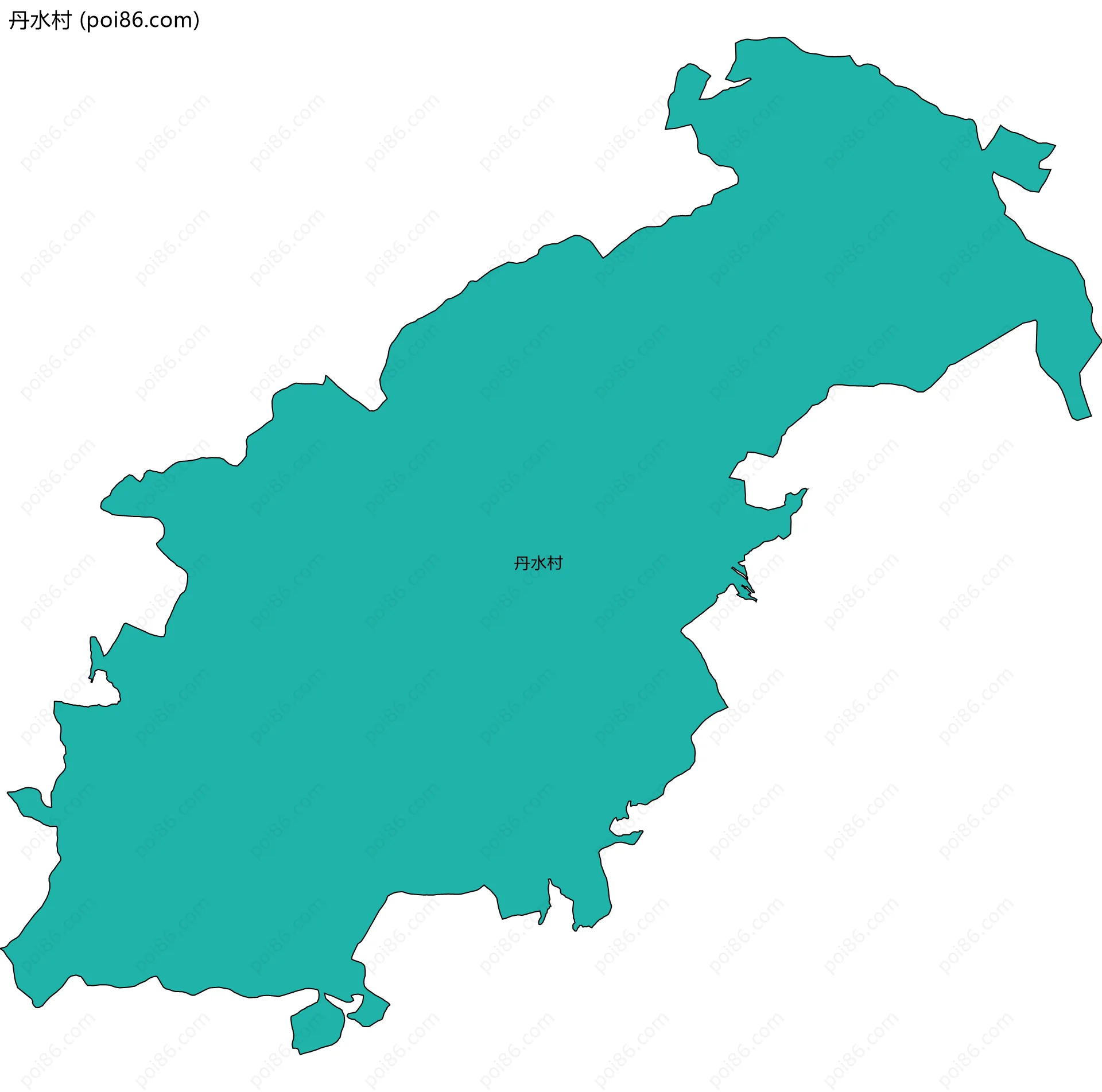 丹水村边界地图