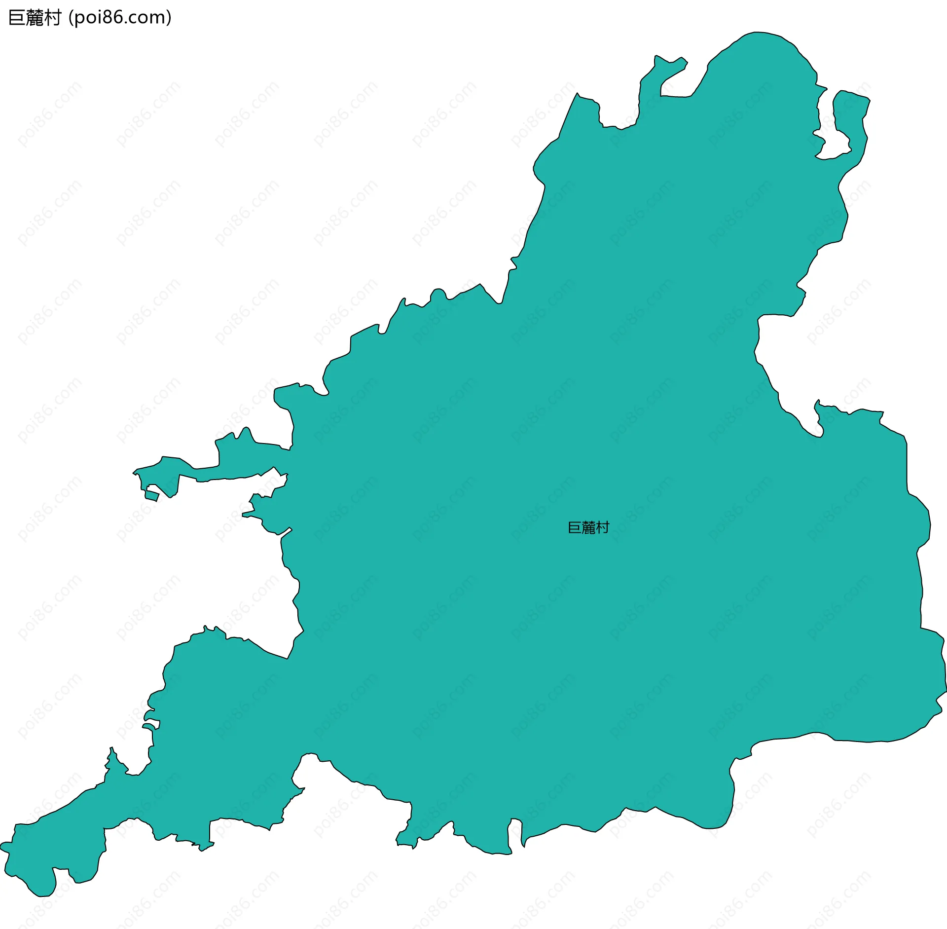 巨麓村边界地图