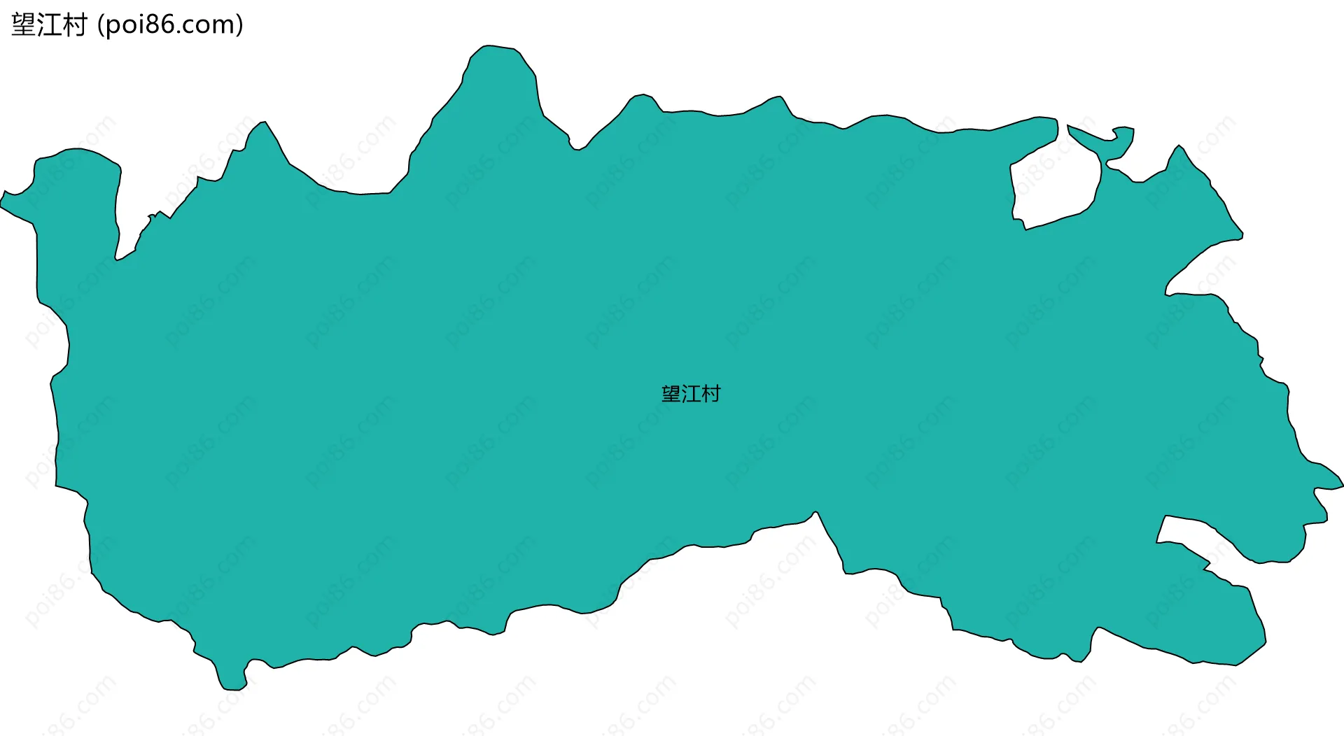 望江村边界地图