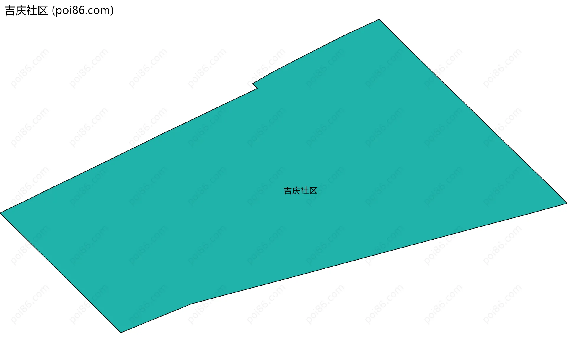 吉庆社区边界地图