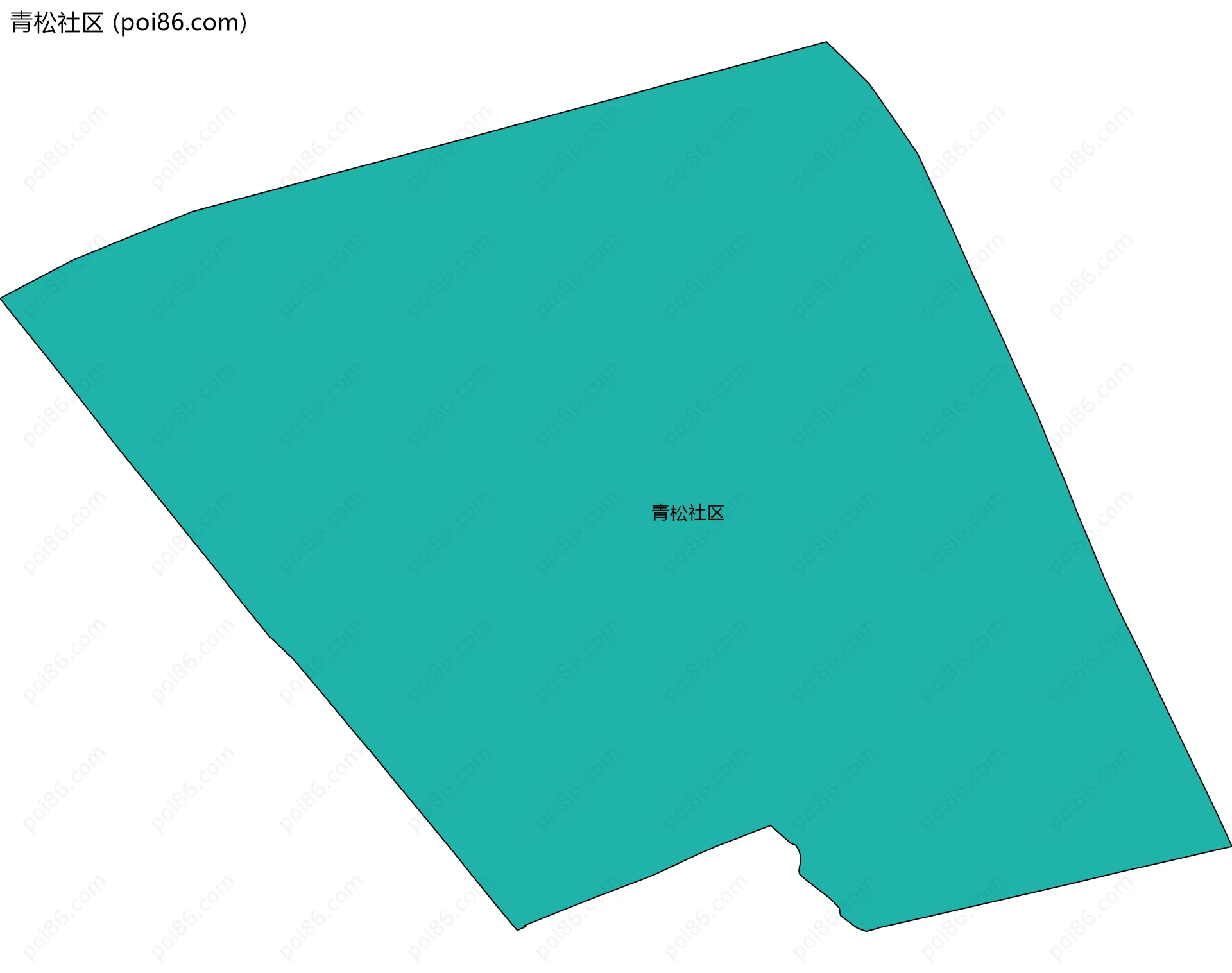 青松社区边界地图